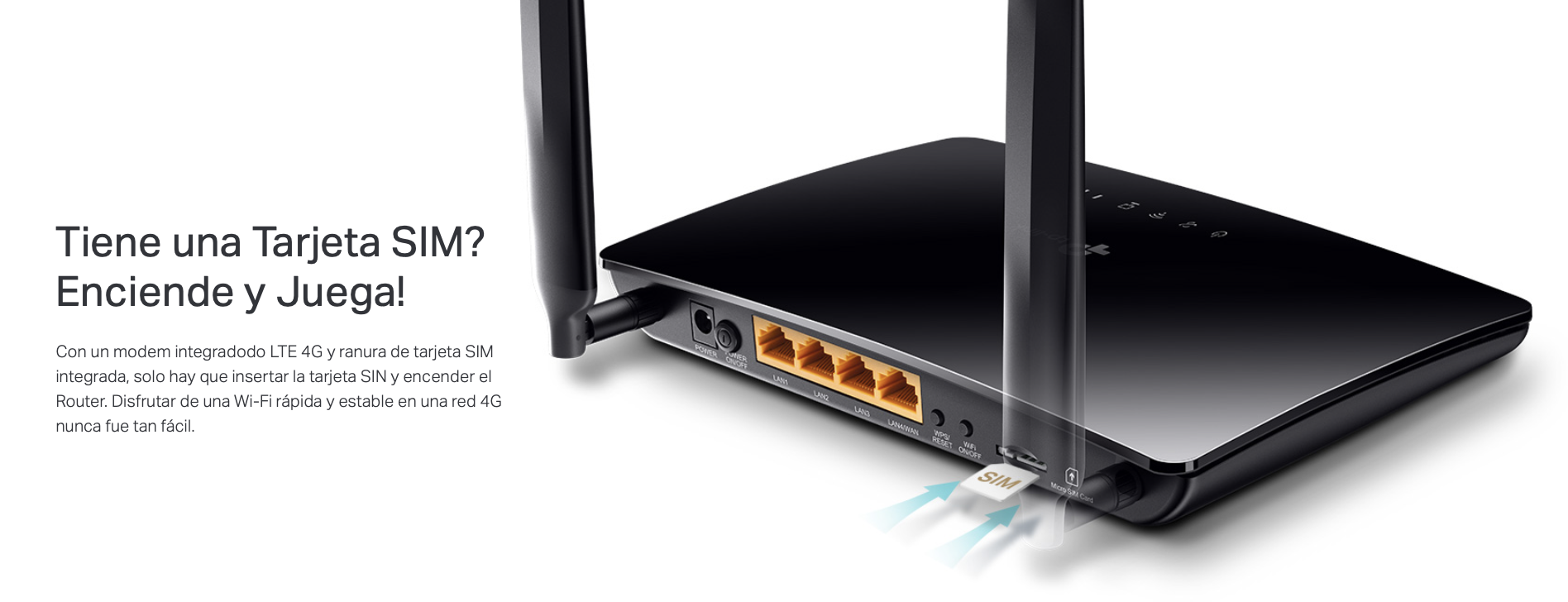 Router Bam inalambrico Tp Link MR600 4G 300Mb s LTE Chip Wi Fi 5 Dual Band AC1200-2