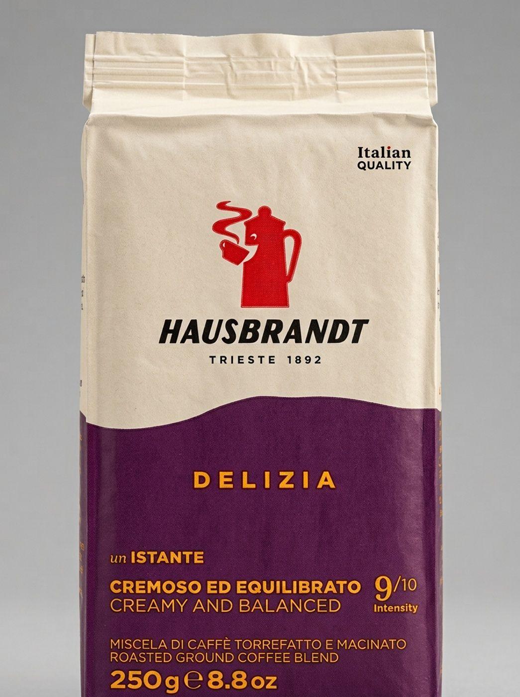 Cafe Grano Molido Italiano Hausbrandt Delizia 250 Gr-2