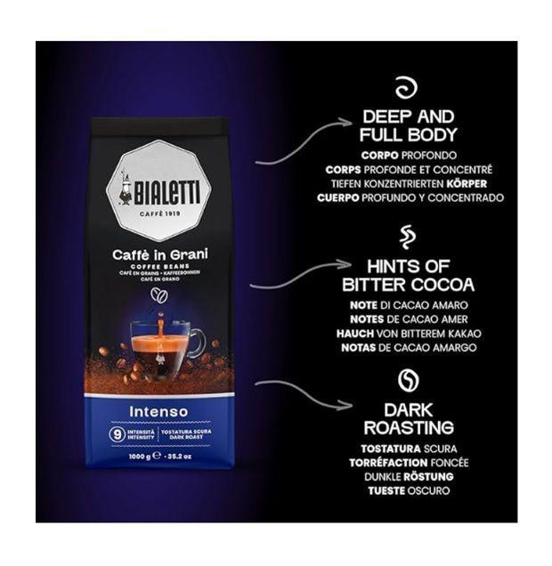 Cafe Italiano Bialetti Intenso 1 Kilo Grano Entero-2