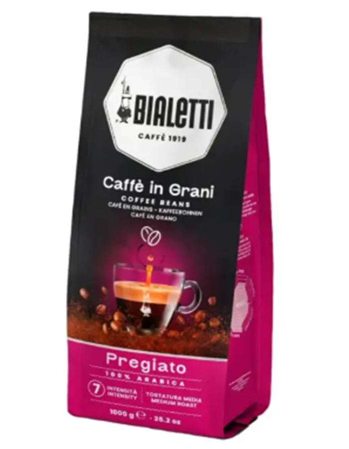 Caf En Grano 100 Arabica Italiano Bialetti Pregiato 1 Kg-2