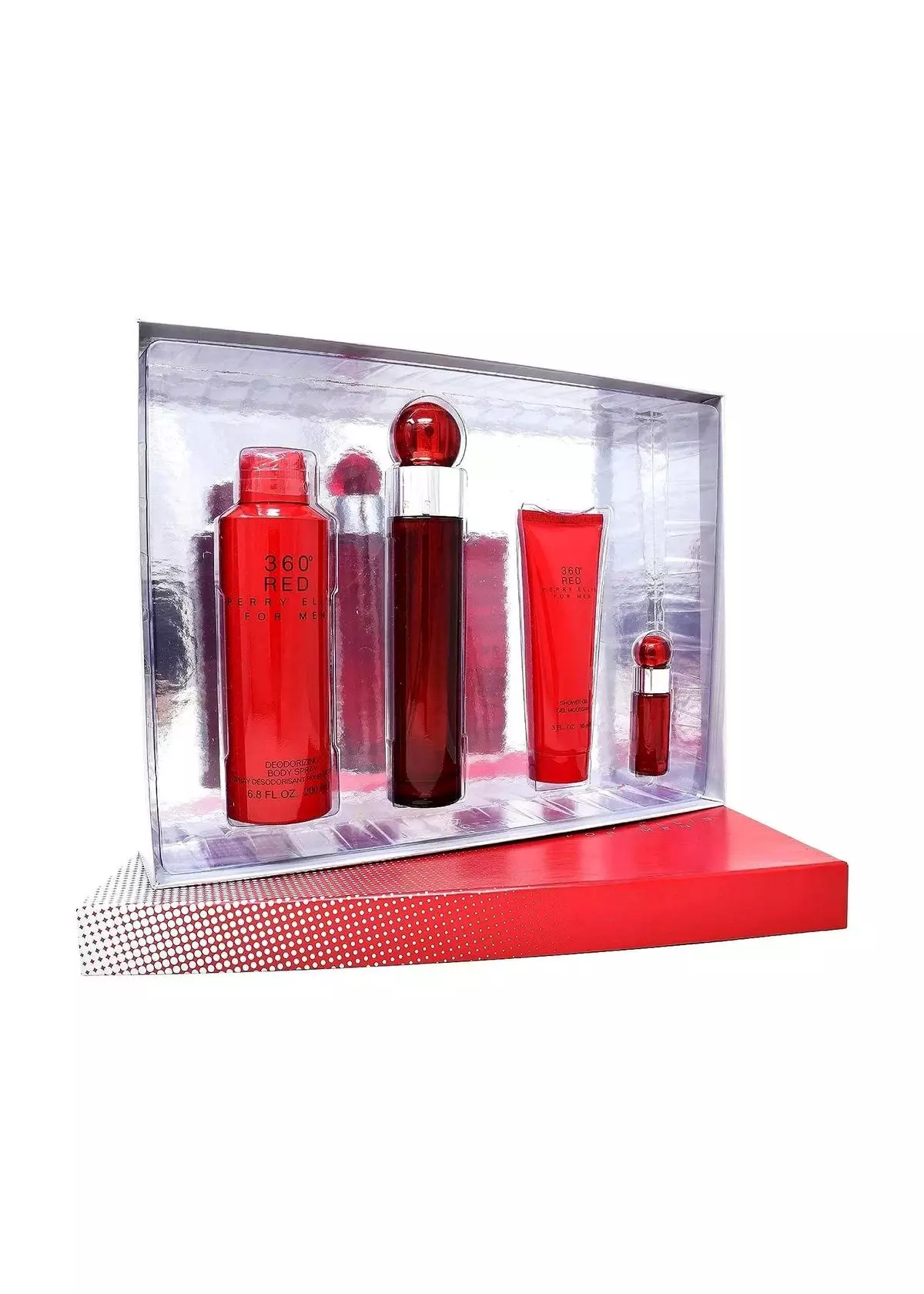 PERRY ELLIS 360 RED MEN EDT 100ML+7,5ML+BODY SPRAY+SG-1