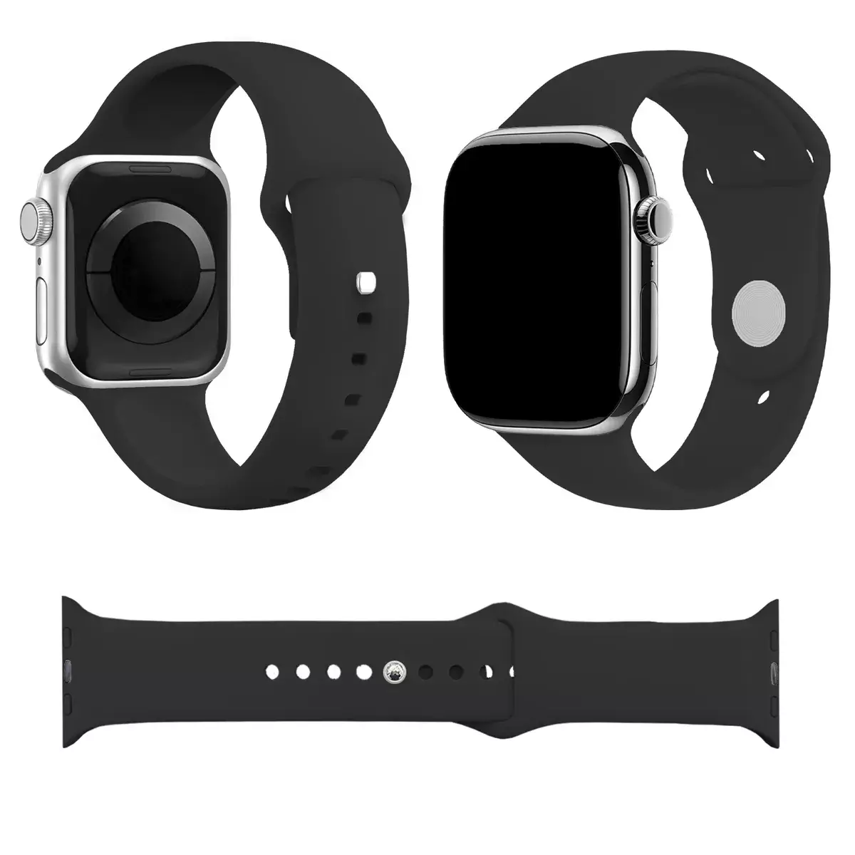Correa Genérico Apple Watch 38mm Negro-0