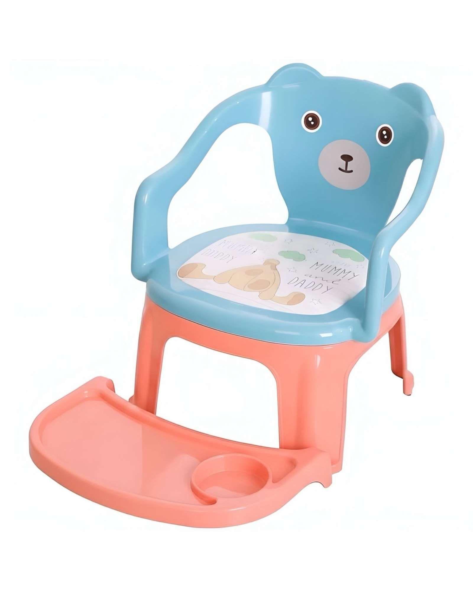 Silla de Comer Infantil con Bandeja extraible Diseño Osito A1-2
