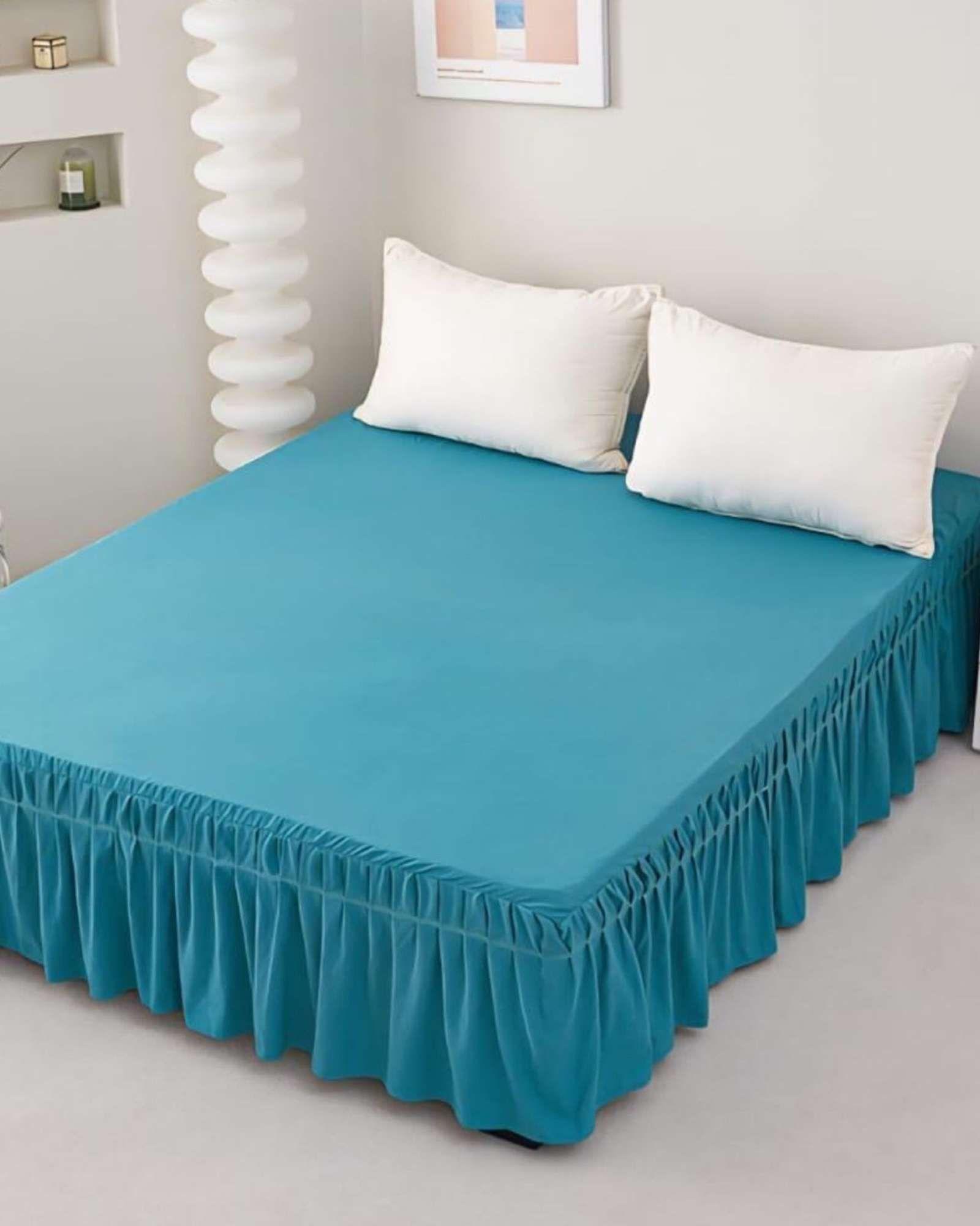 Faldón de Cama Estilo Moderno y Ajuste Perfecto KING 180X200 CM A03-3