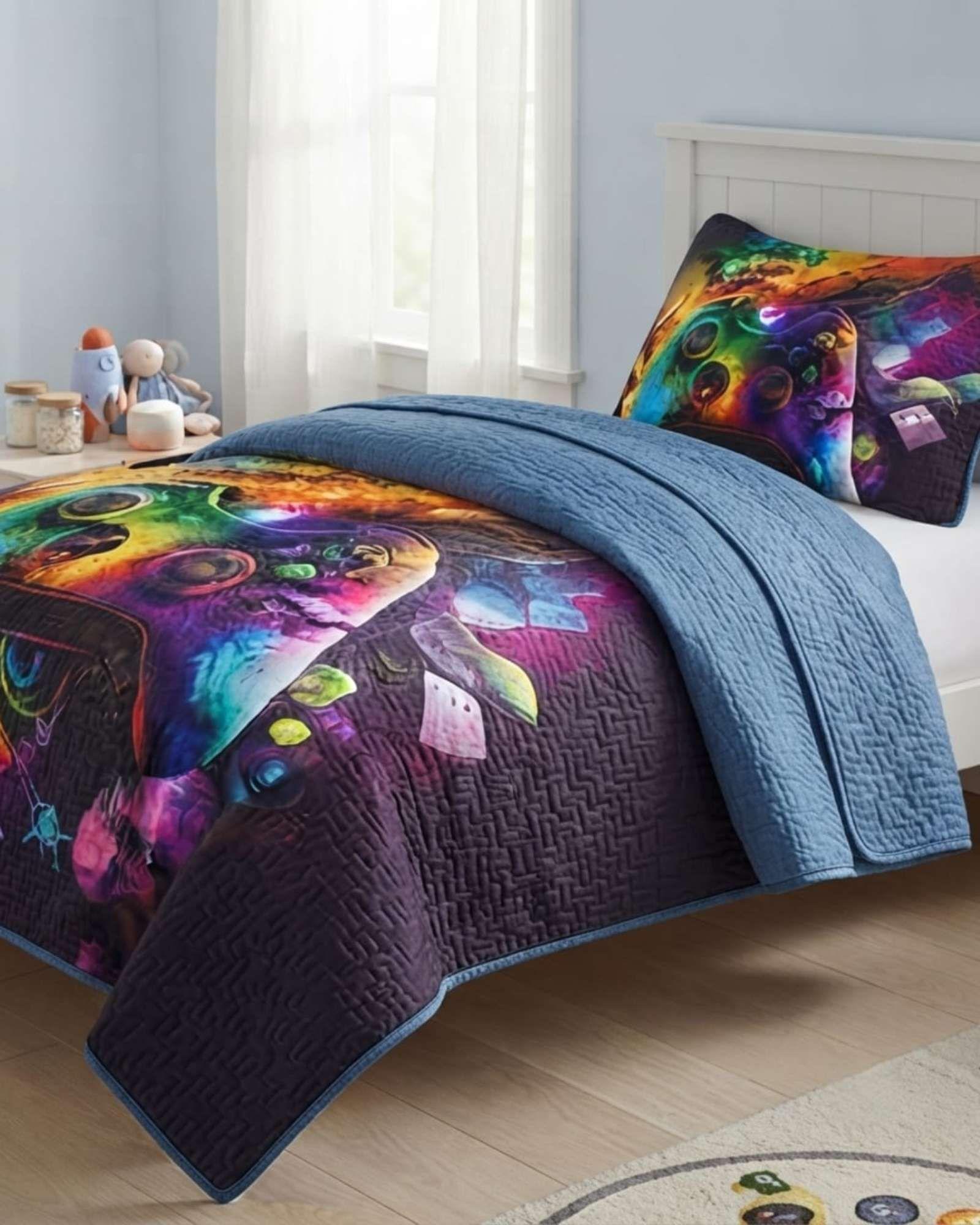 Cubrecama Quilt Infantil de Verano Plaza y Media TF 10-2
