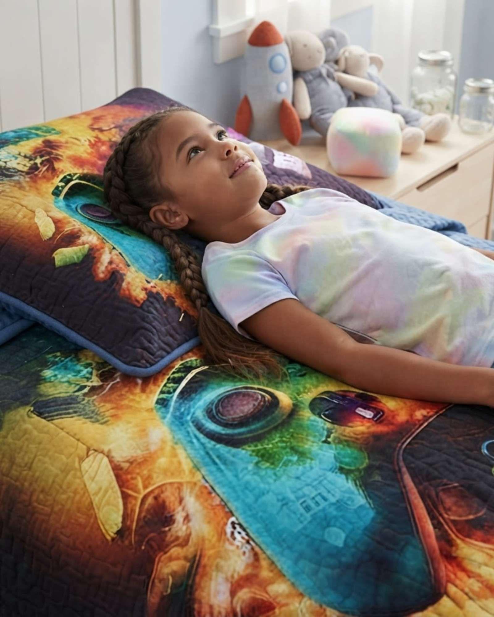 Cubrecama Quilt Infantil de Verano Plaza y Media TF 10-3