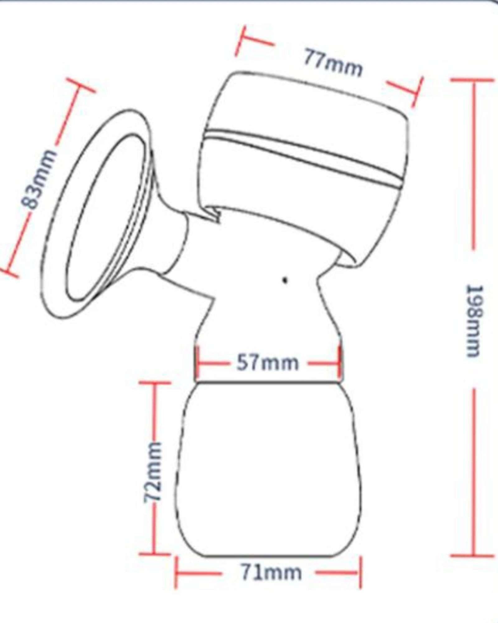 Extractor leche elétrica inalámbrico azul-4