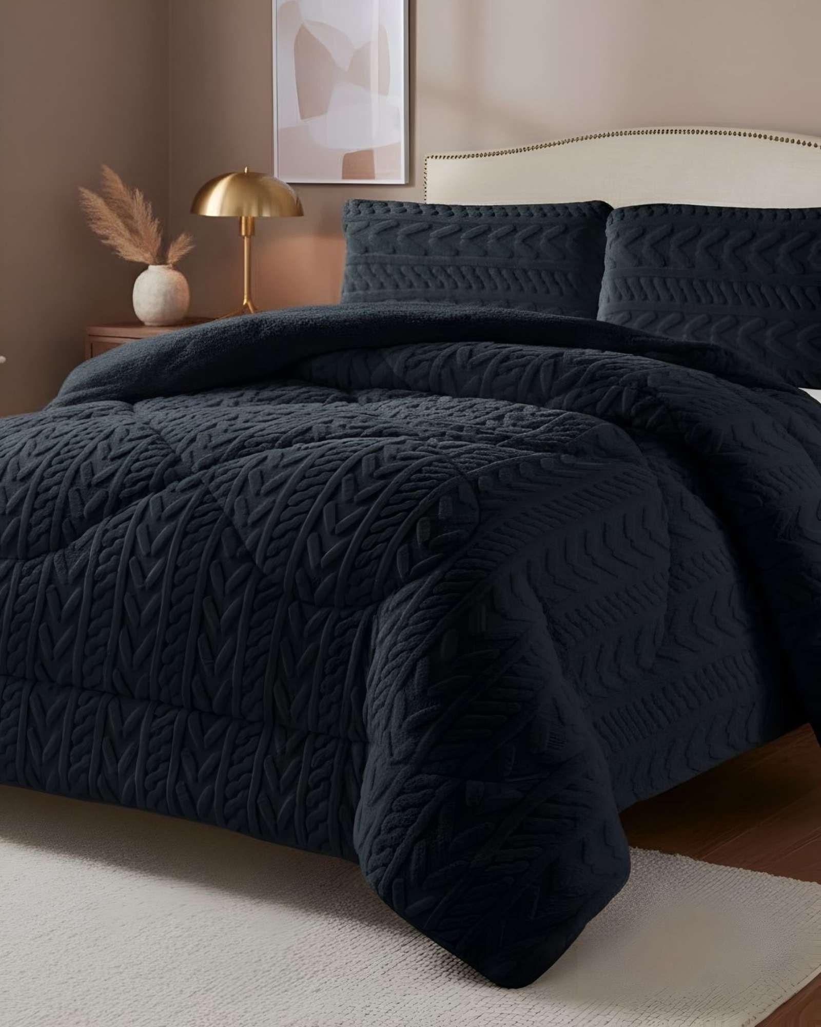 COBERTOR ELEGANTE DE INVIERNO CON CHIPORRO KING14-4