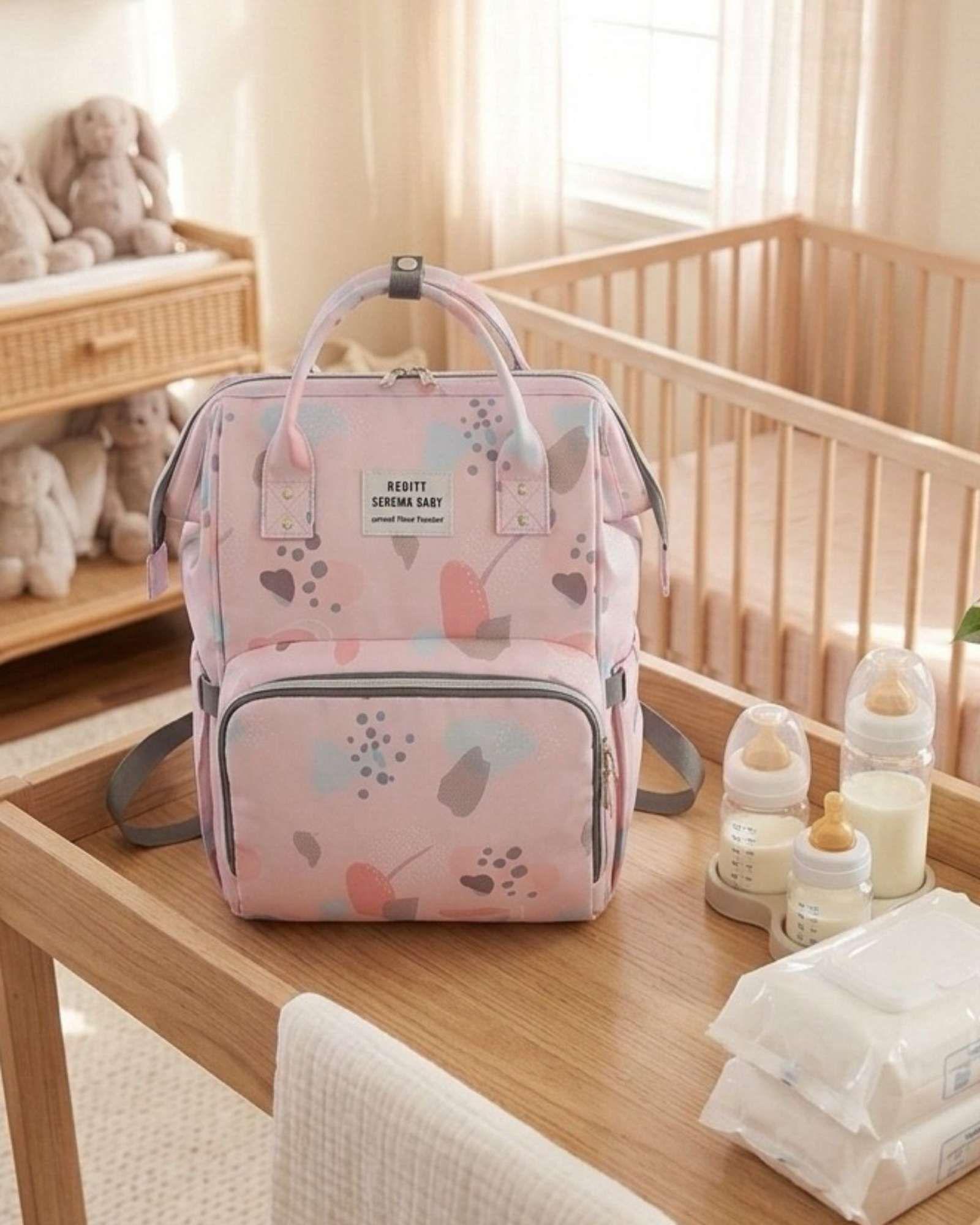 Mochila Maternal Bolso Pañalera Térmica Impermeable Premium 01-3