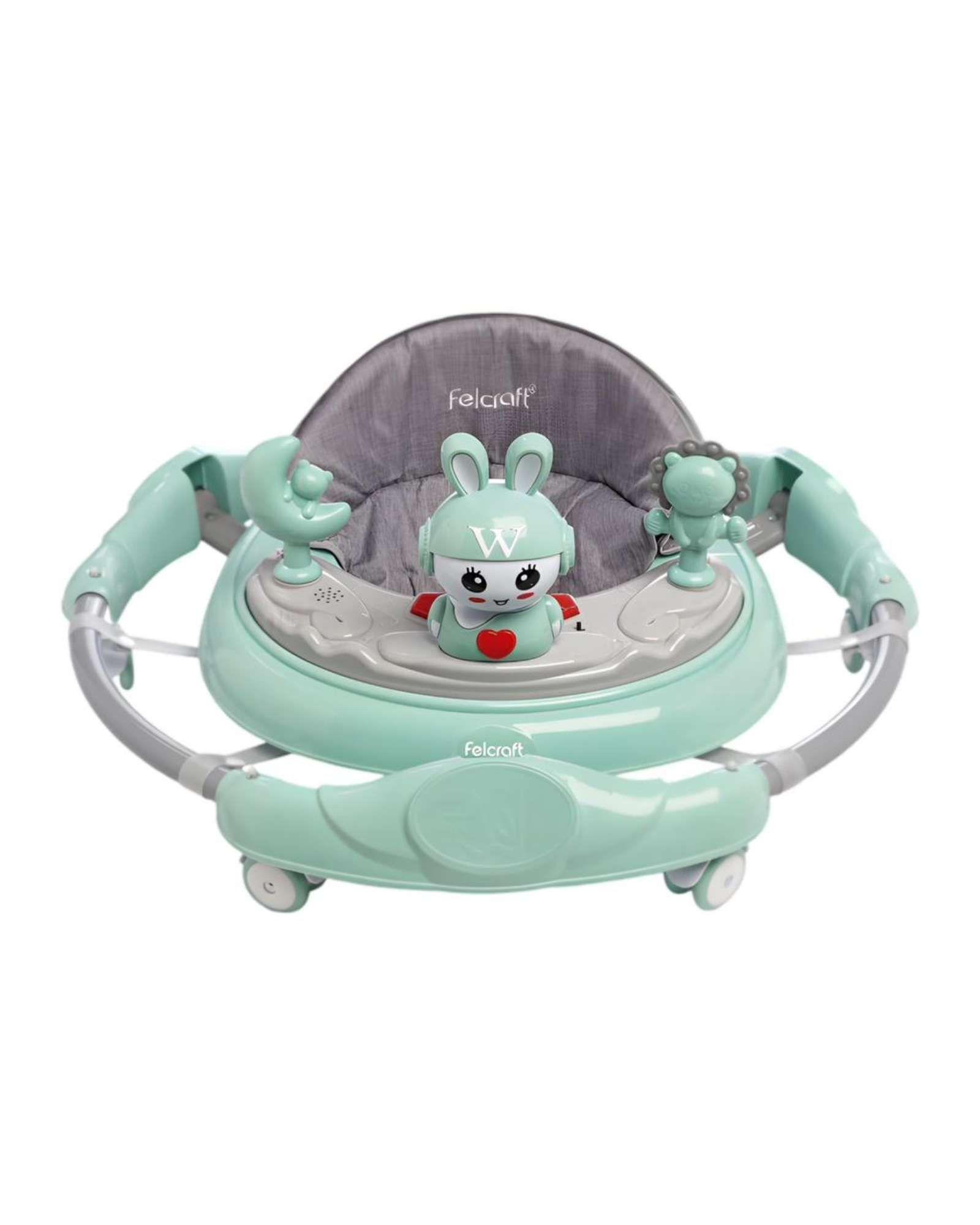 Pack 2 Andador de Bebe Gemelos con Juegos Interactivos Verde Menta-4