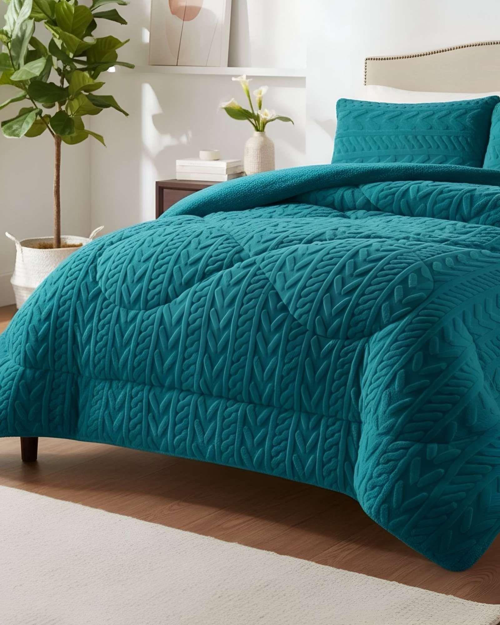 COBERTOR ELEGANTE DE INVIERNO CON CHIPORRO KING10-3