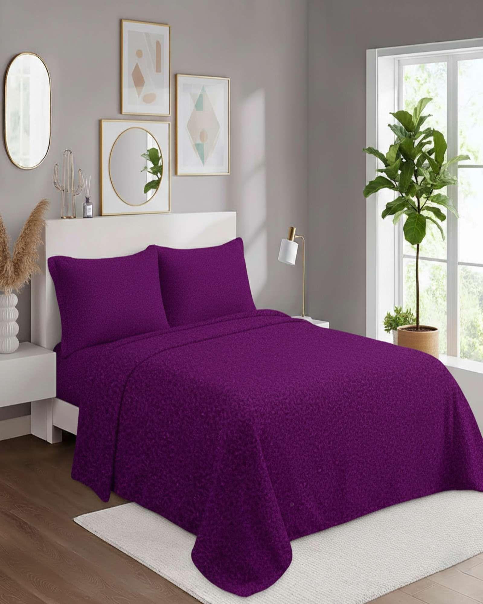 Juego de Sábanas Polar Premium King Térmicas Extra Suaves 02-3