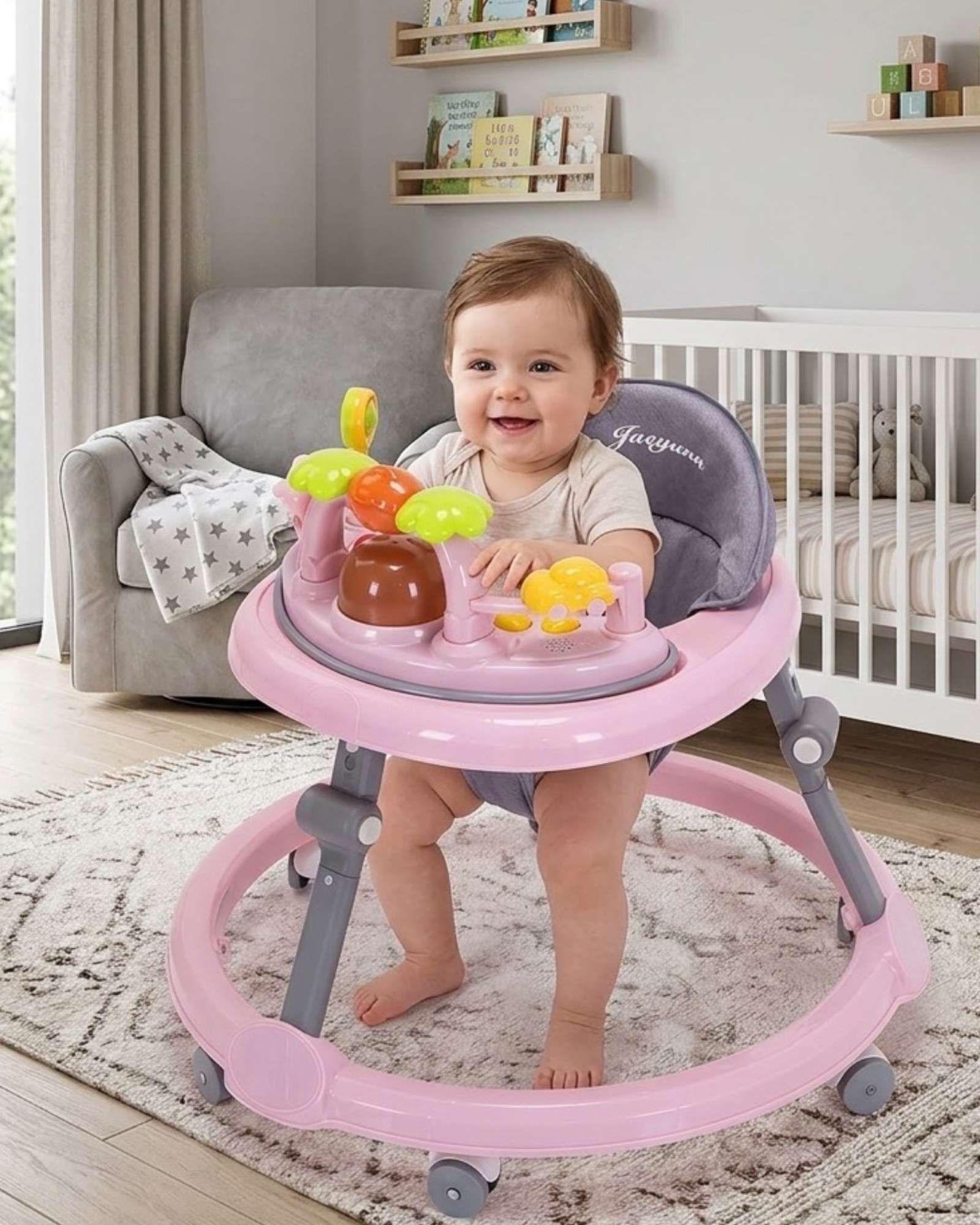 Andador Musical Para Bebé Interactivo Plegable Seguro1-0