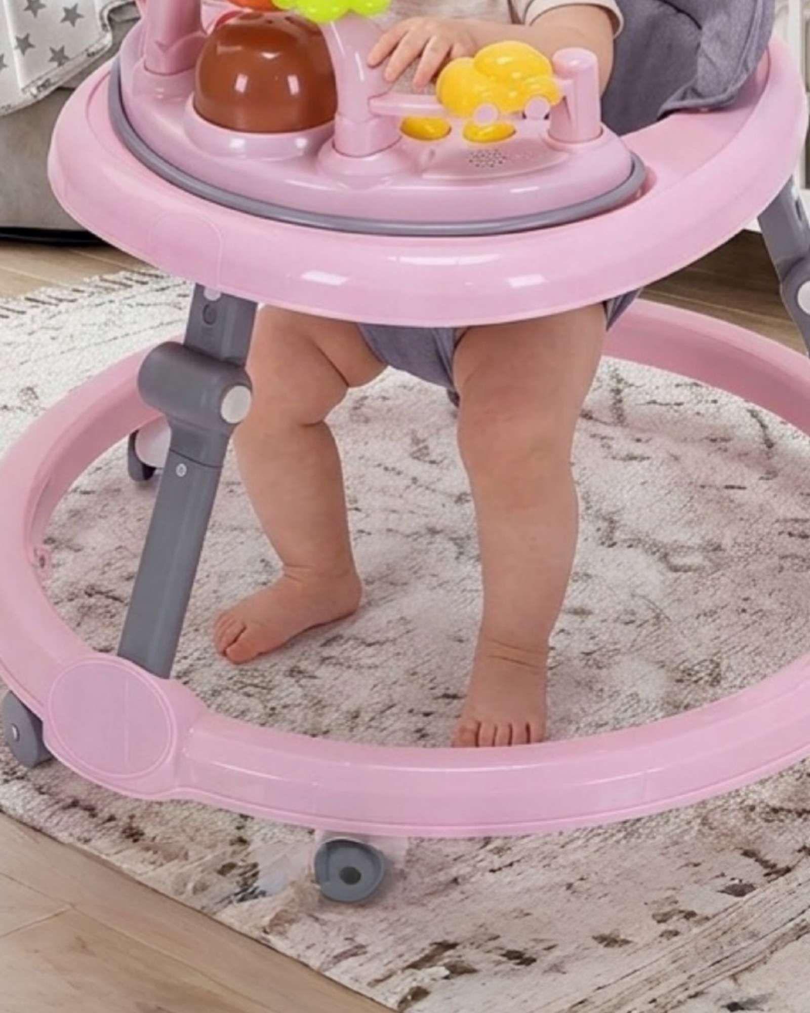 Andador Musical Para Bebé Interactivo Plegable Seguro1-2