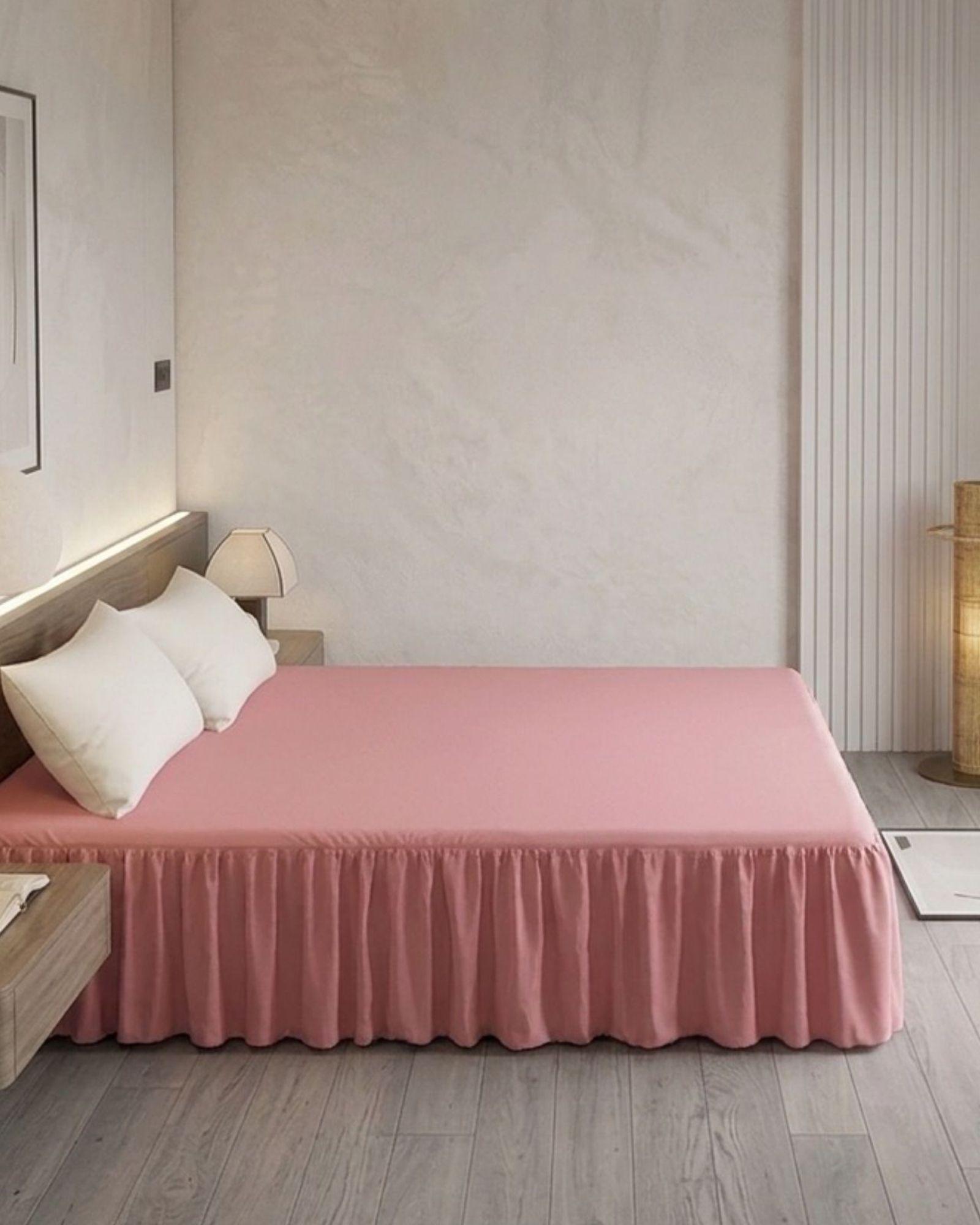 Faldón de Cama Estilo Moderno y Ajuste Perfecto KING 180X200 CM A01-2