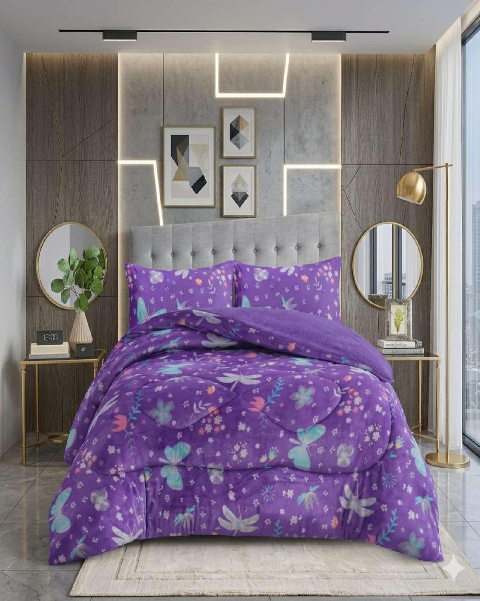 Cubrecama Plush con Chiporro Extra Suave y Térmico Invierno 2plZ06-3
