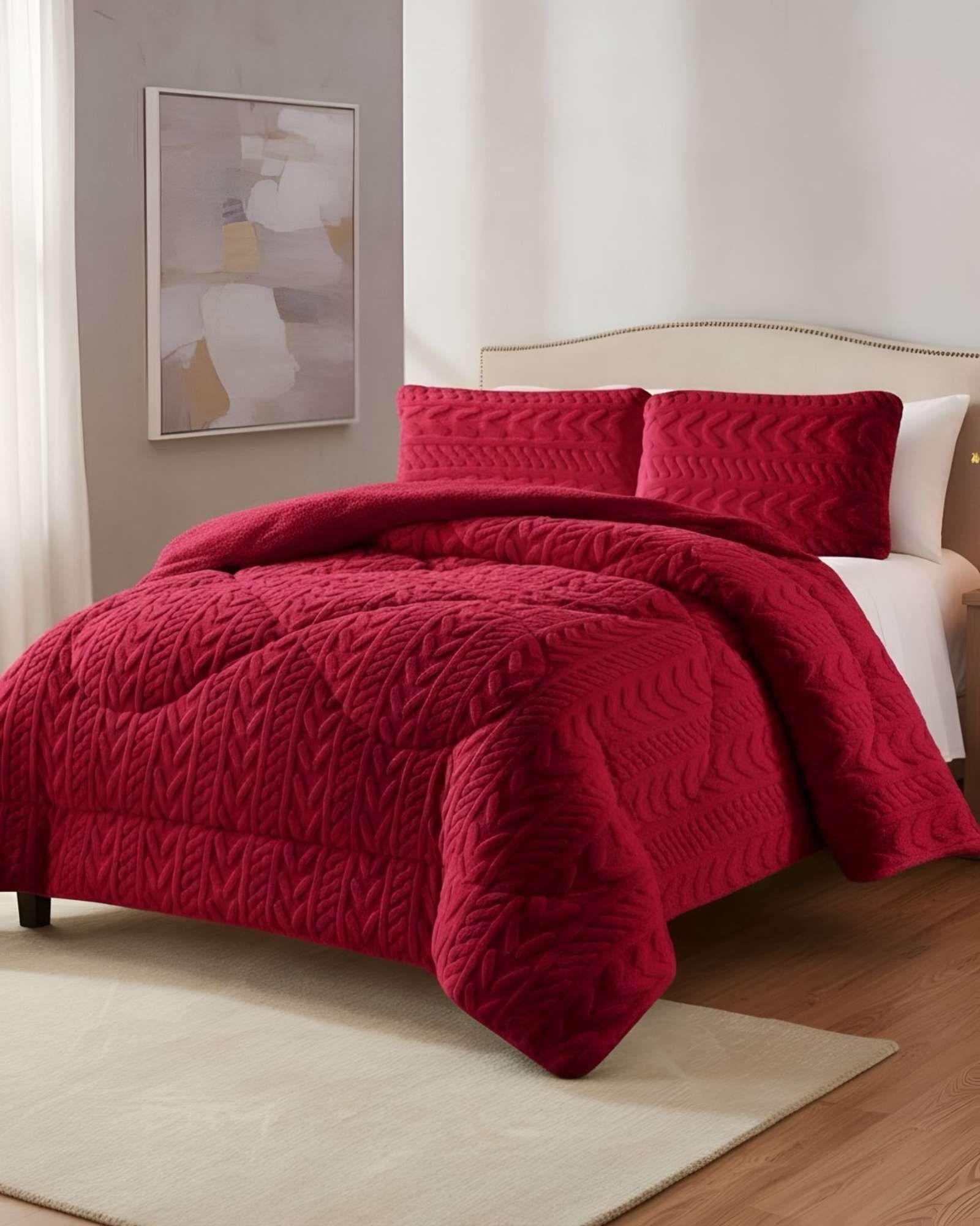 COBERTOR ELEGANTE DE INVIERNO CON CHIPORRO KING12-3