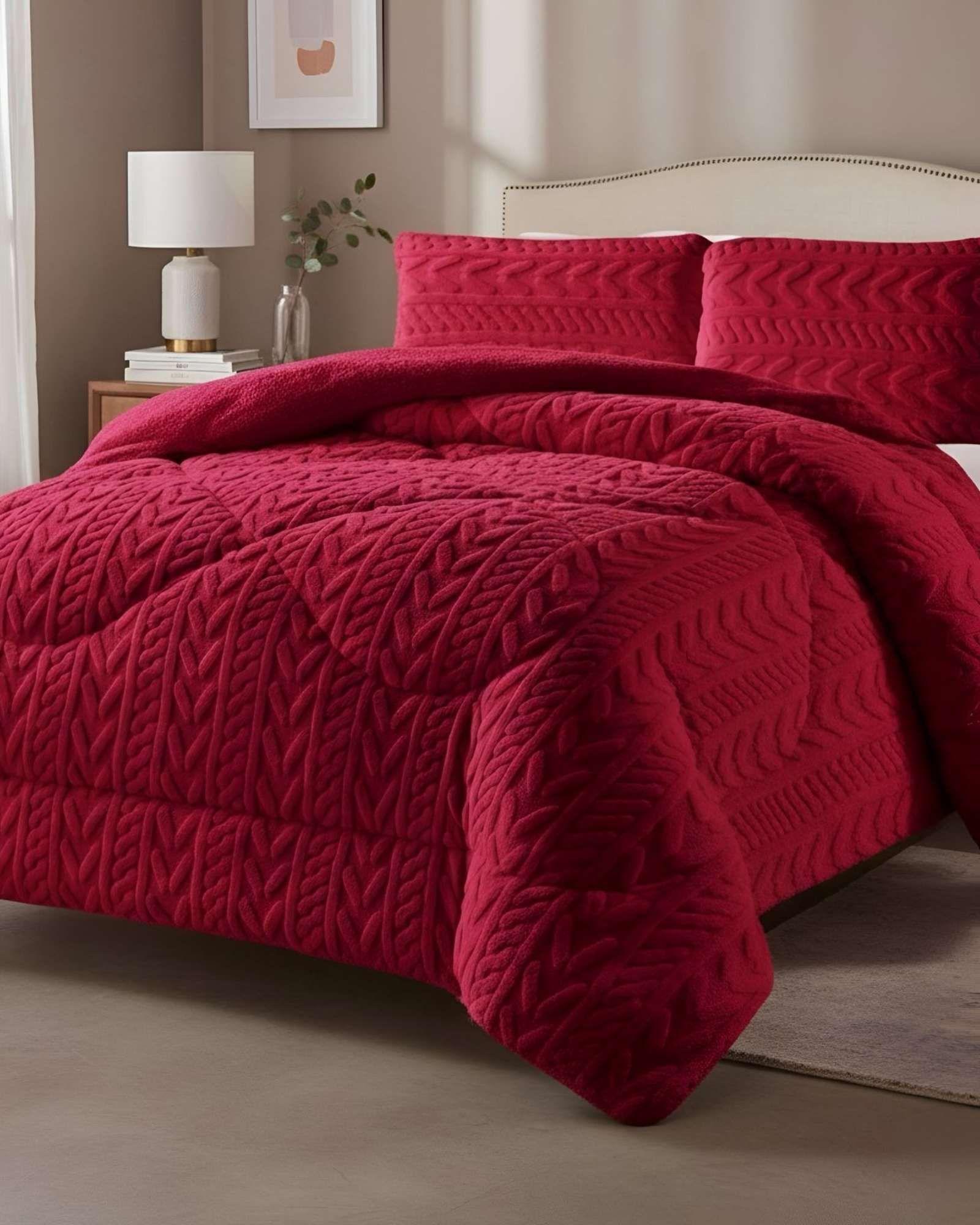 COBERTOR ELEGANTE DE INVIERNO CON CHIPORRO KING12-4