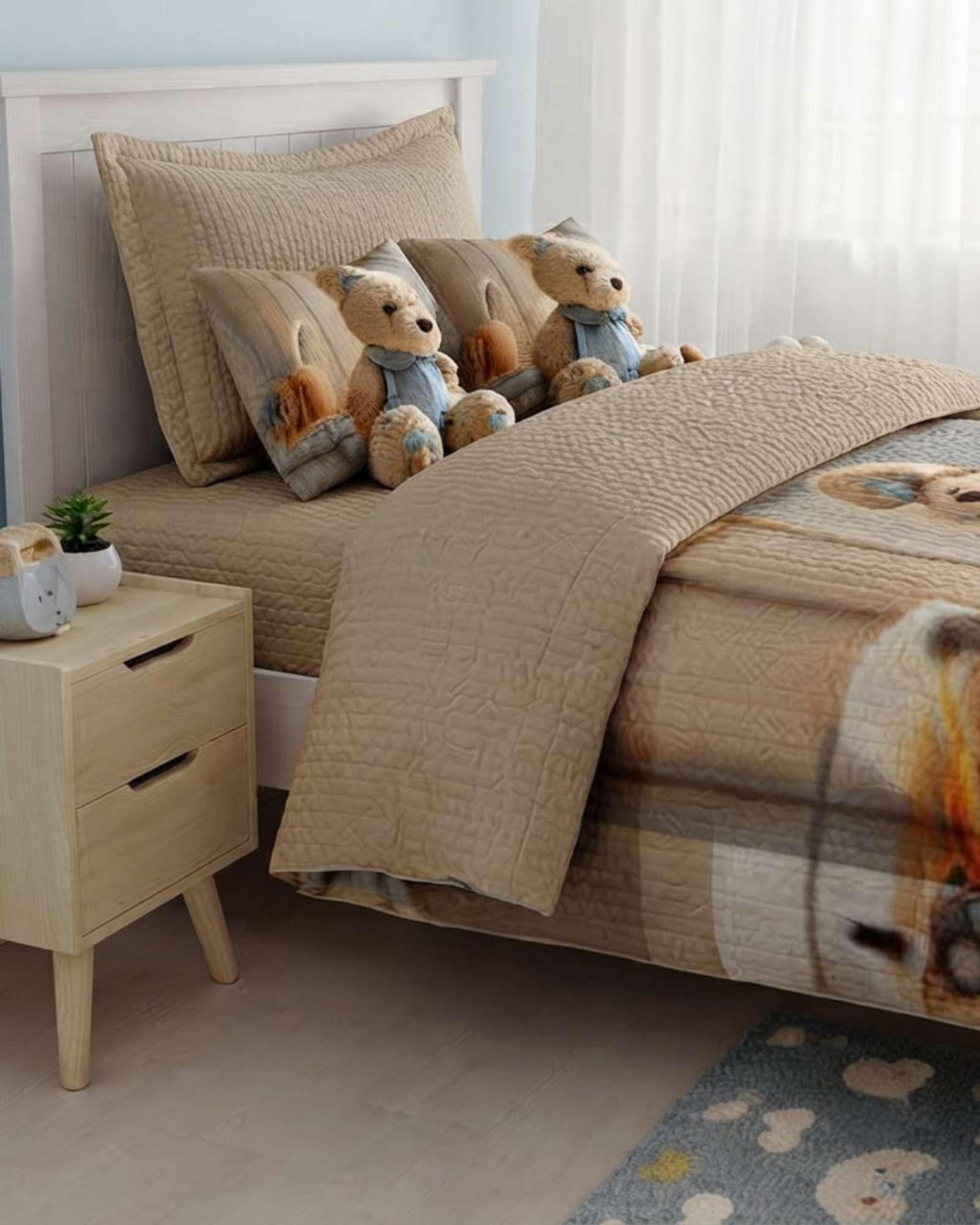 Cubrecama Quilt Infantil de Verano Plaza y Media TF 03-2