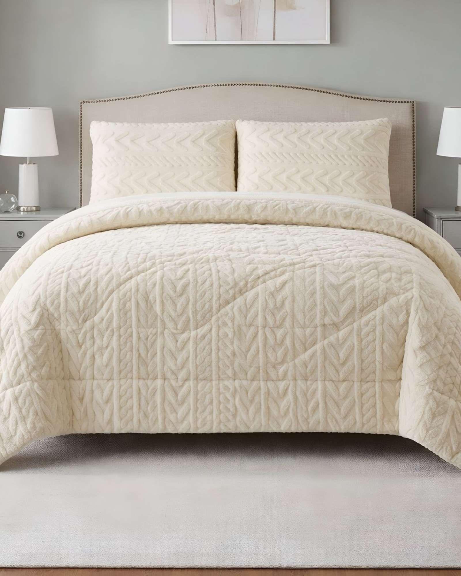 COBERTOR ELEGANTE DE INVIERNO CON CHIPORRO PLAZA Y MEDIA21-3