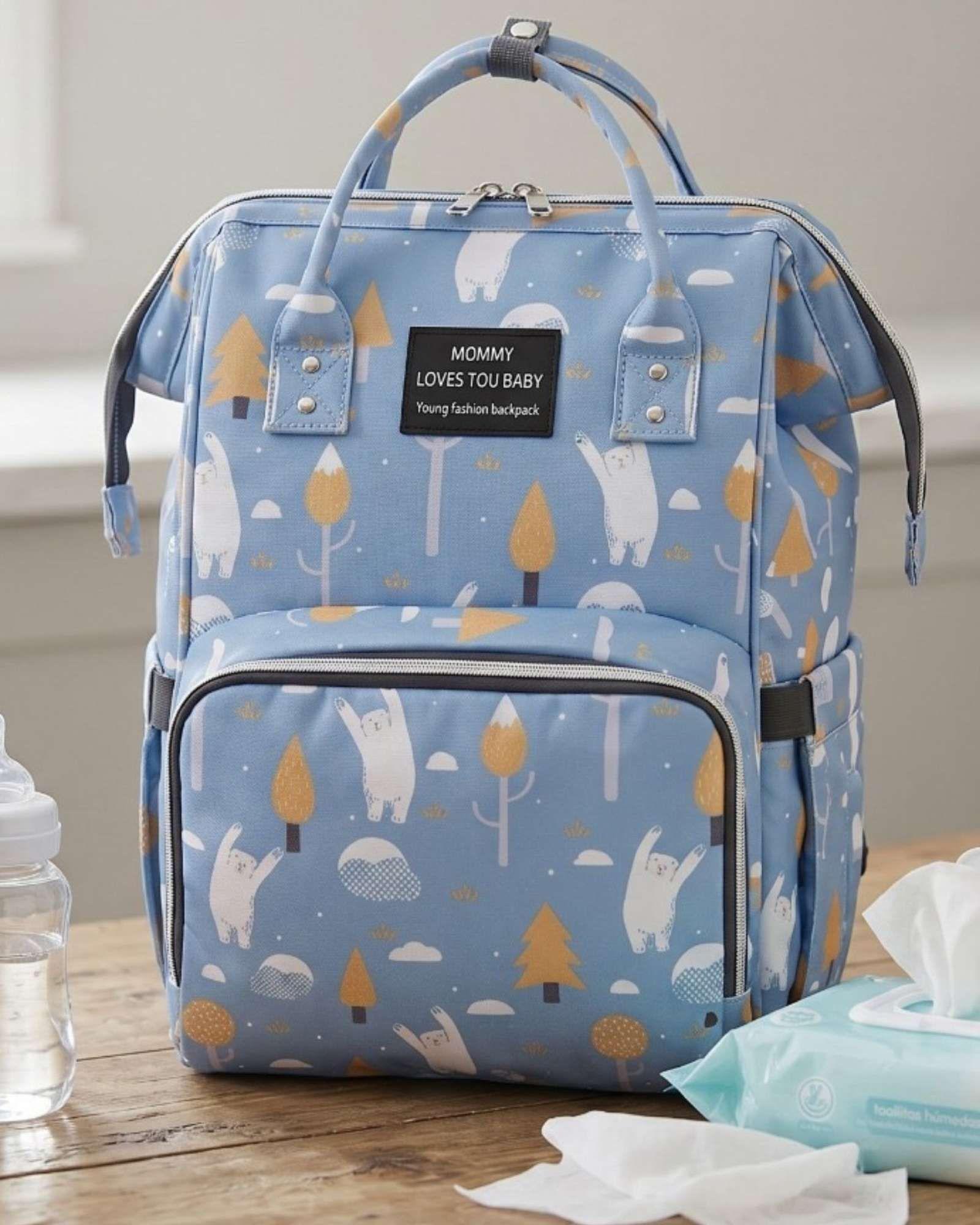Mochila Maternal Bolso Pañalera Térmica Impermeable Premium 03-3