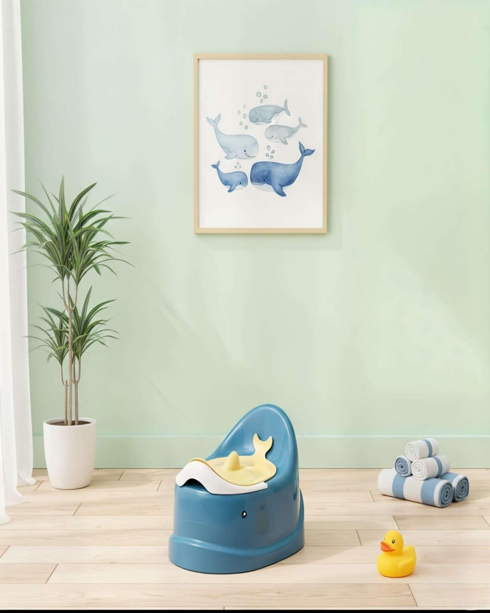 PELELA BALLENA DE  ENTRETAMIENTO PARA IR AL BAÑO VERDE-3