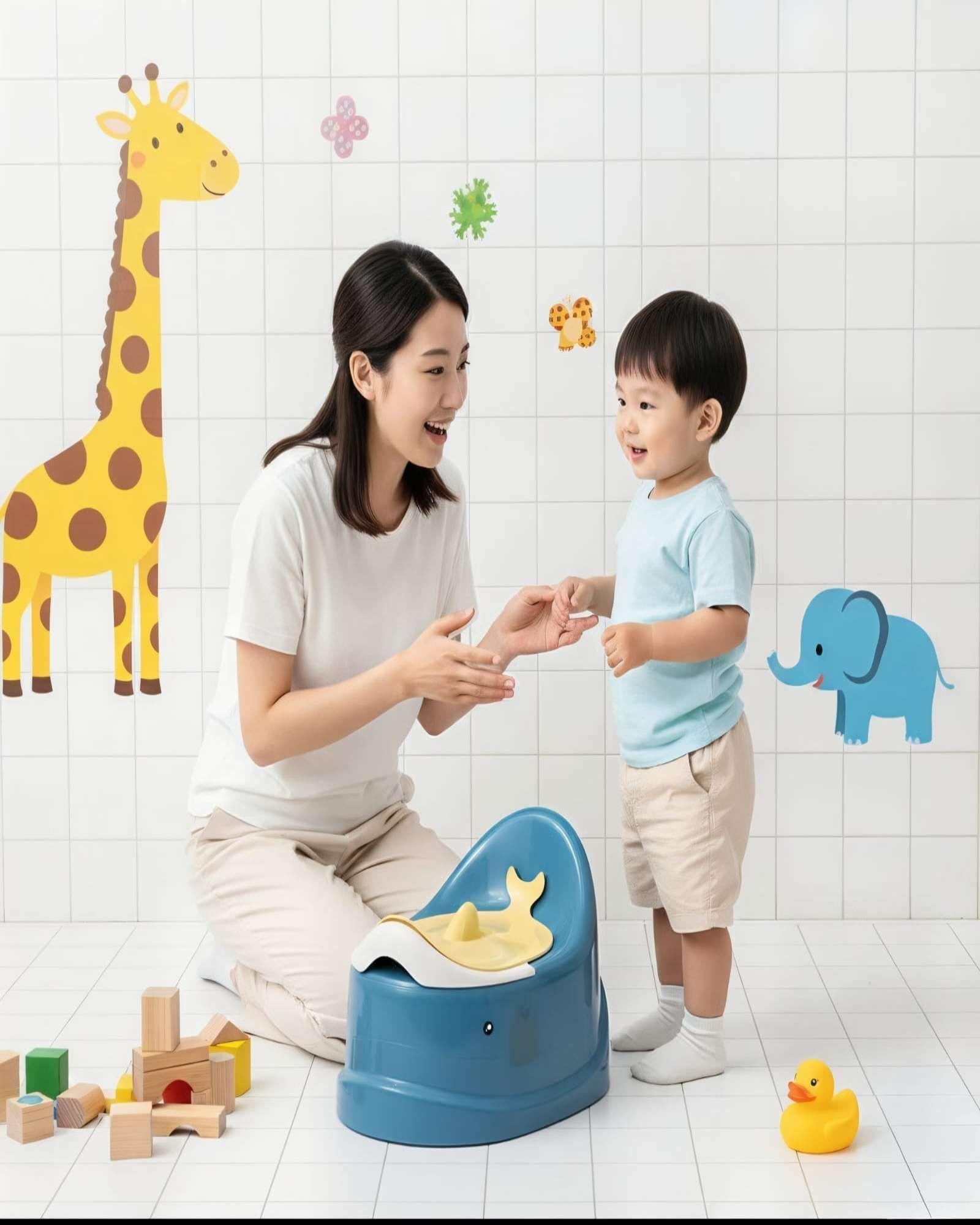 PELELA BALLENA DE  ENTRETAMIENTO PARA IR AL BAÑO VERDE-4