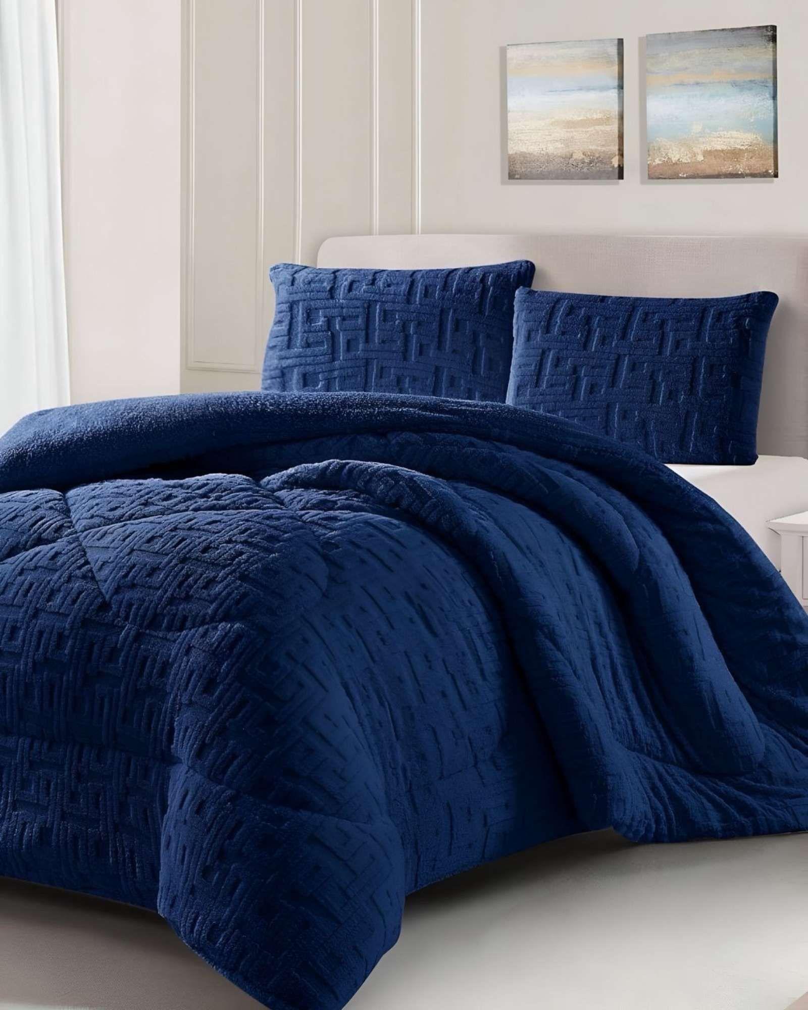 Cubrecama Acolchado con chiporro diseño Texturizado 2 Plazas  TF12-3