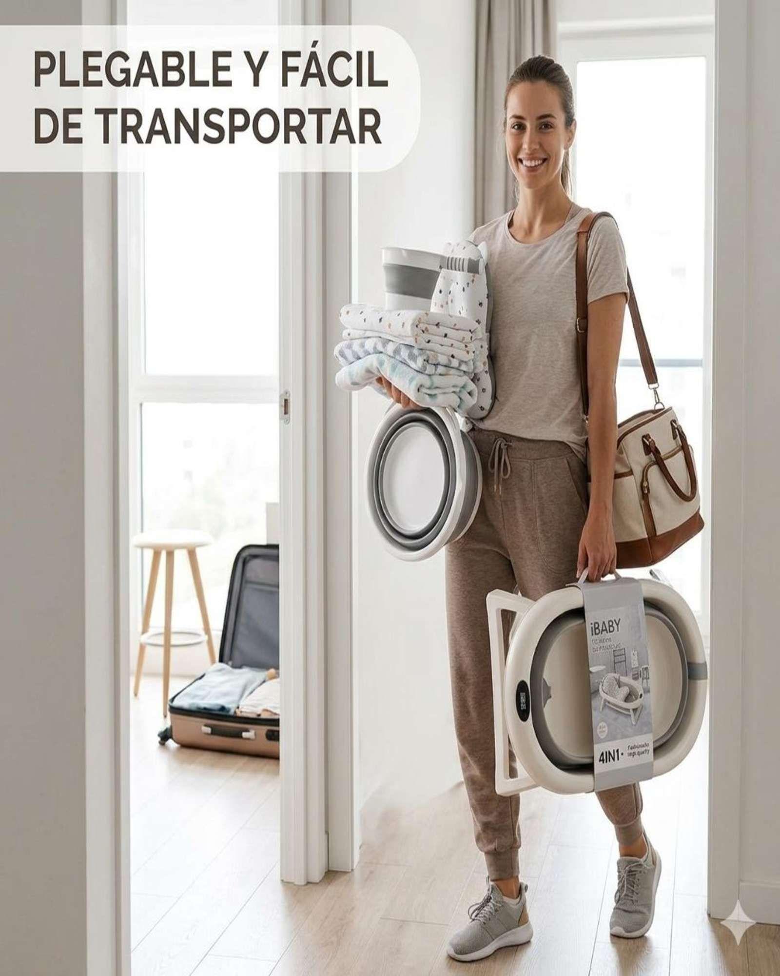 Set de Bañera Plegable para Bebé 4 en 1 -3