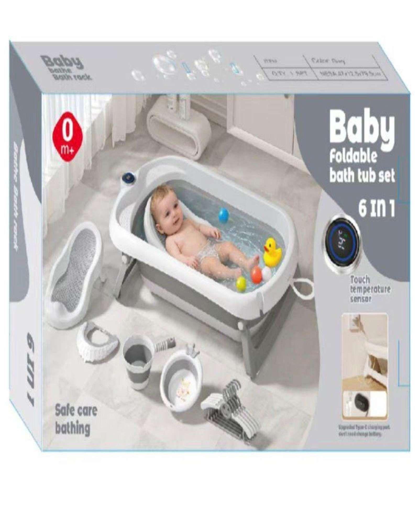 Set de Bañera Plegable para Bebé 4 en 1 -4