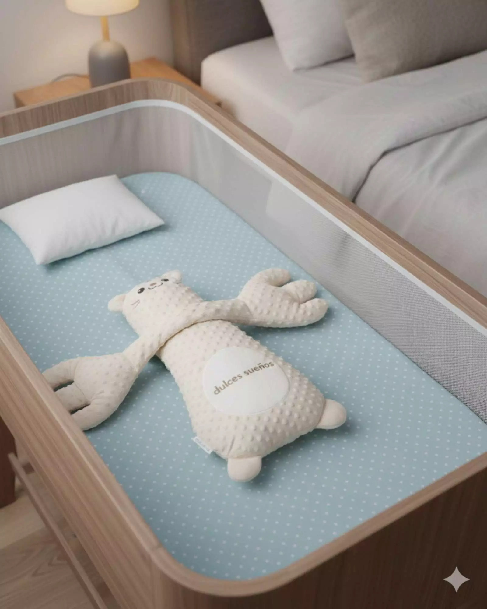 Peluche de Apego para bebés  Abrazo Mágico Control BEIGE-3