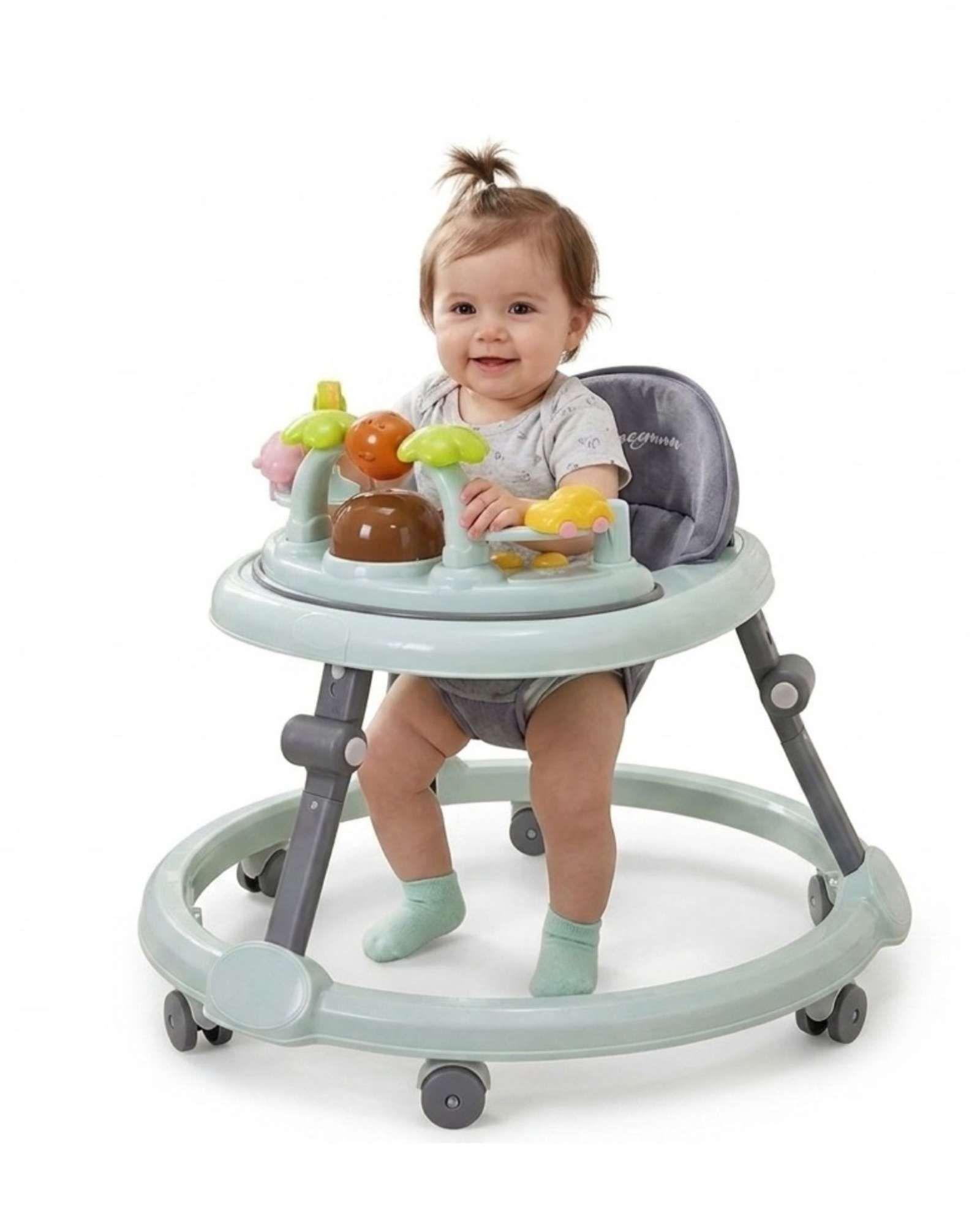 Andador Musical Para Bebé Interactivo Plegable Seguro2-1