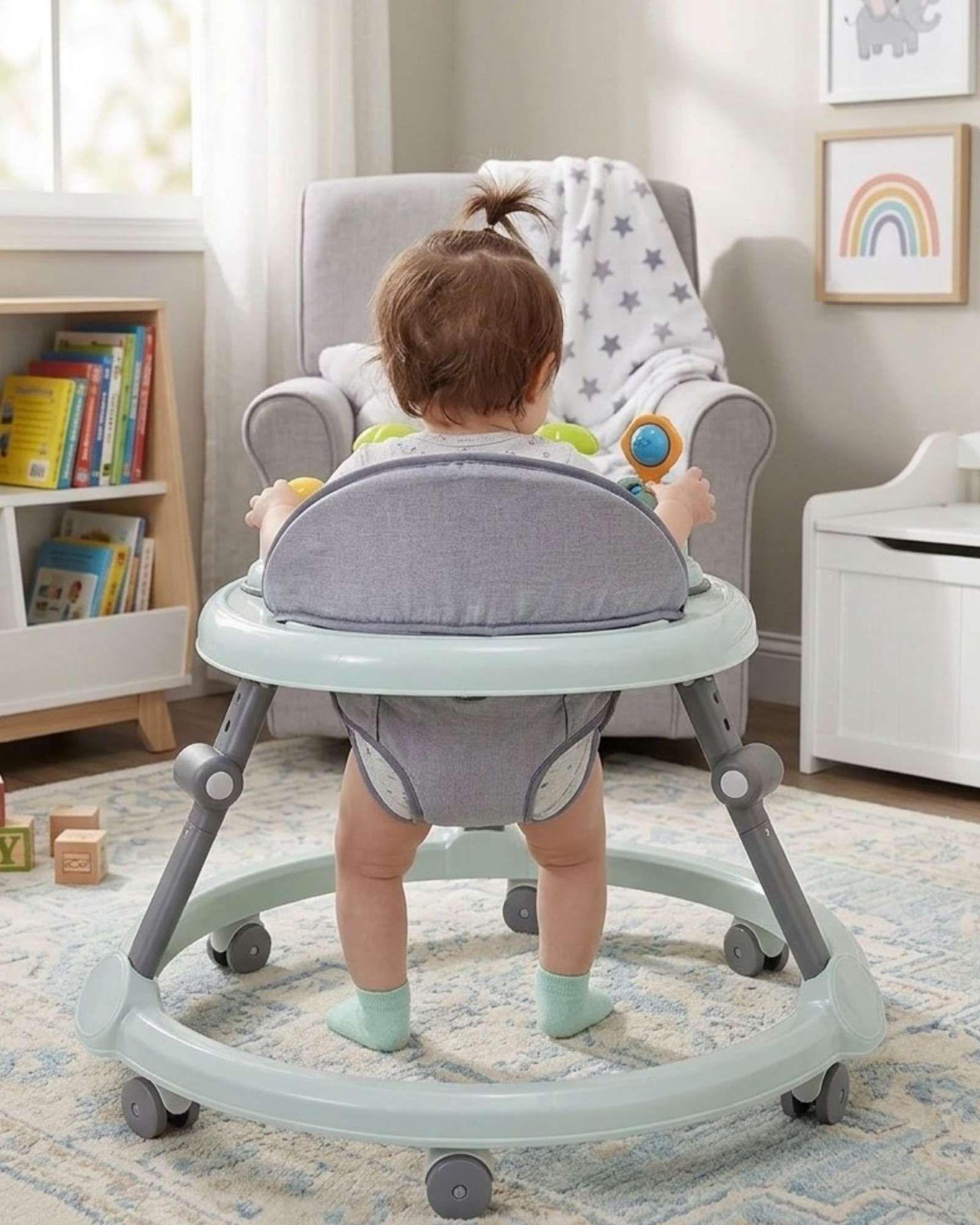 Andador Musical Para Bebé Interactivo Plegable Seguro2-3