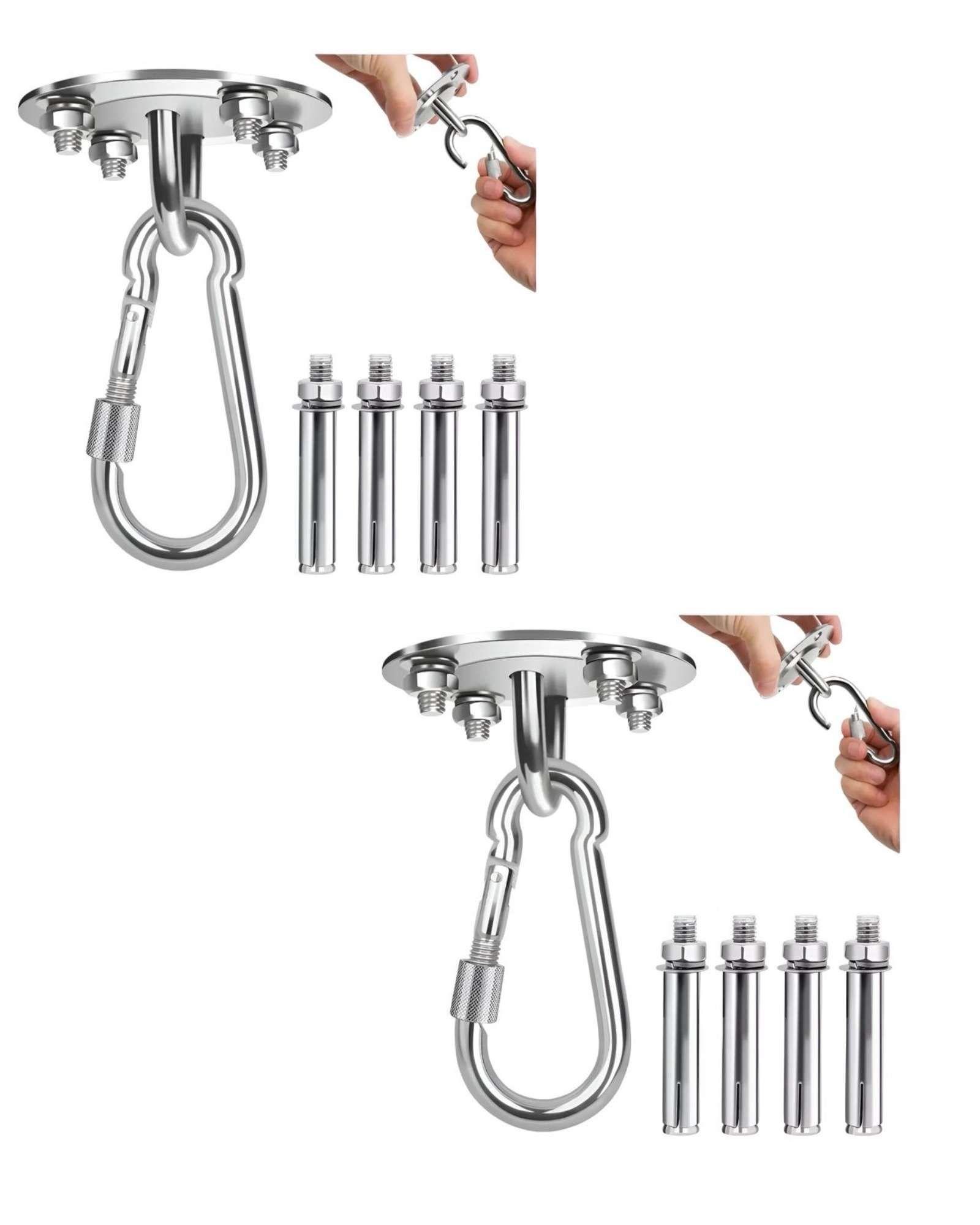 Pack de 2 Ganchos De Techo De Suspensión Alta Calidad Para Hamaca-3