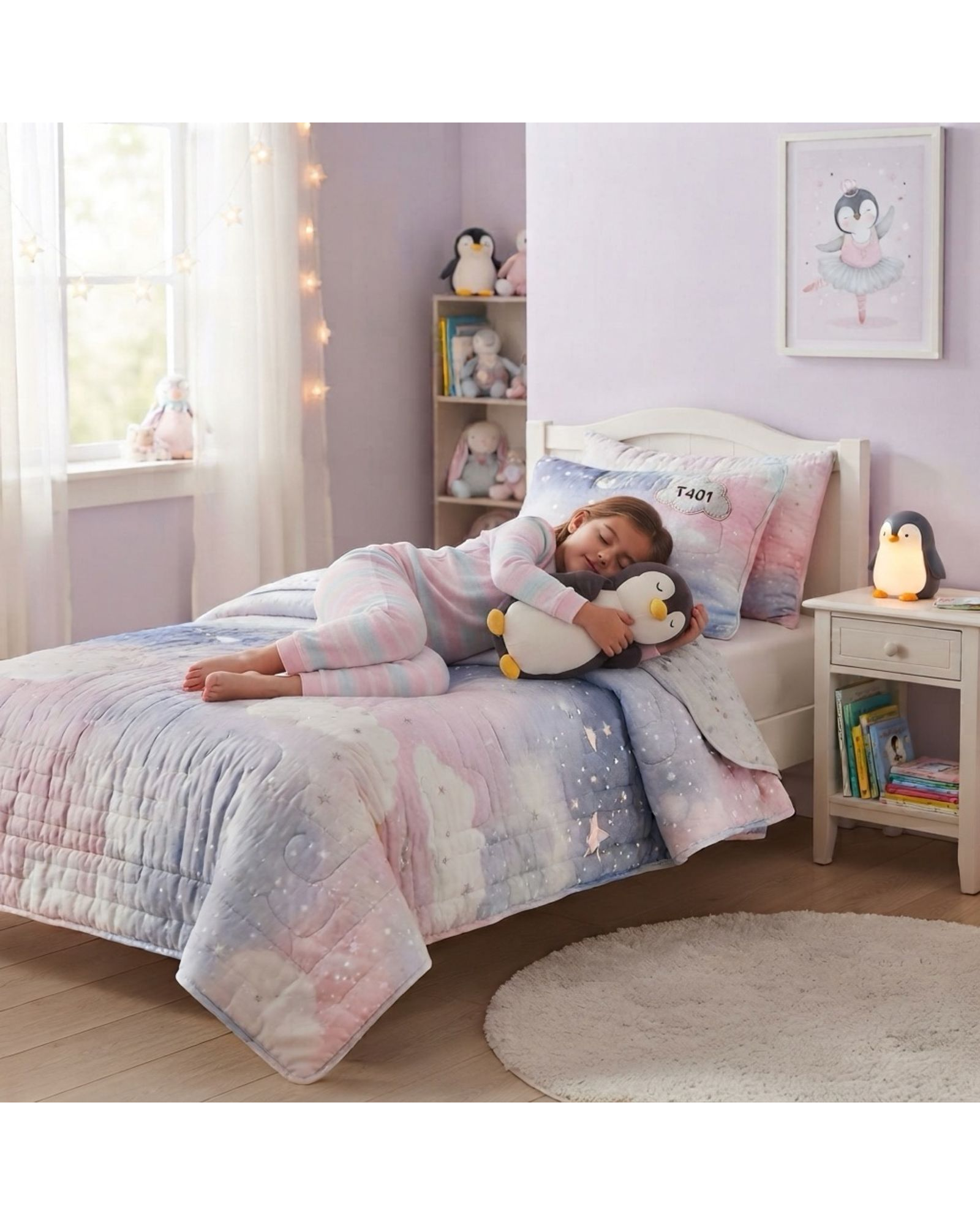 Cojín Almohada de Peluche apego pingüino moderno y confortable03-2