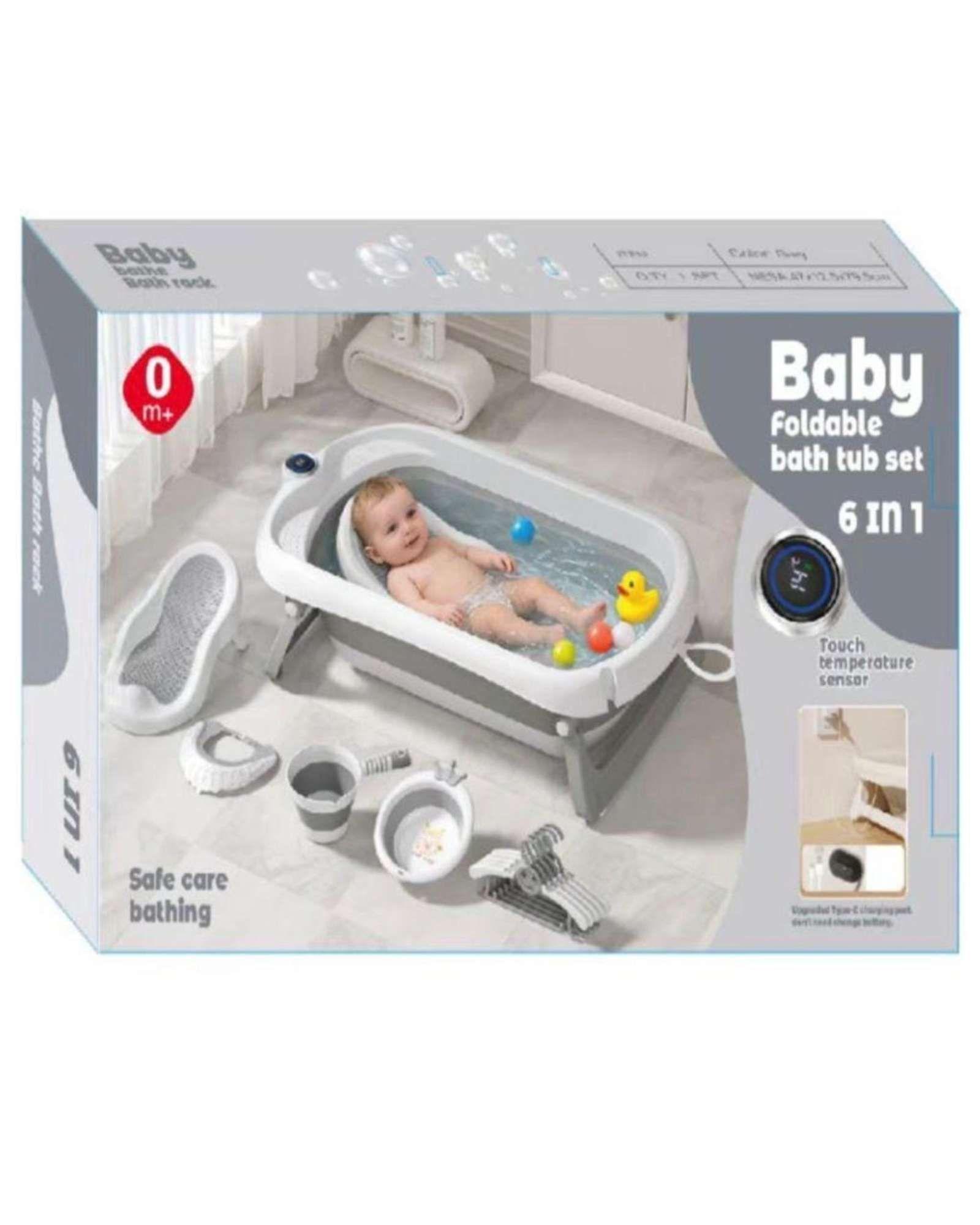 Set de Bañera Plegable 6 en 1 con Accesorios Ergonómicos -4