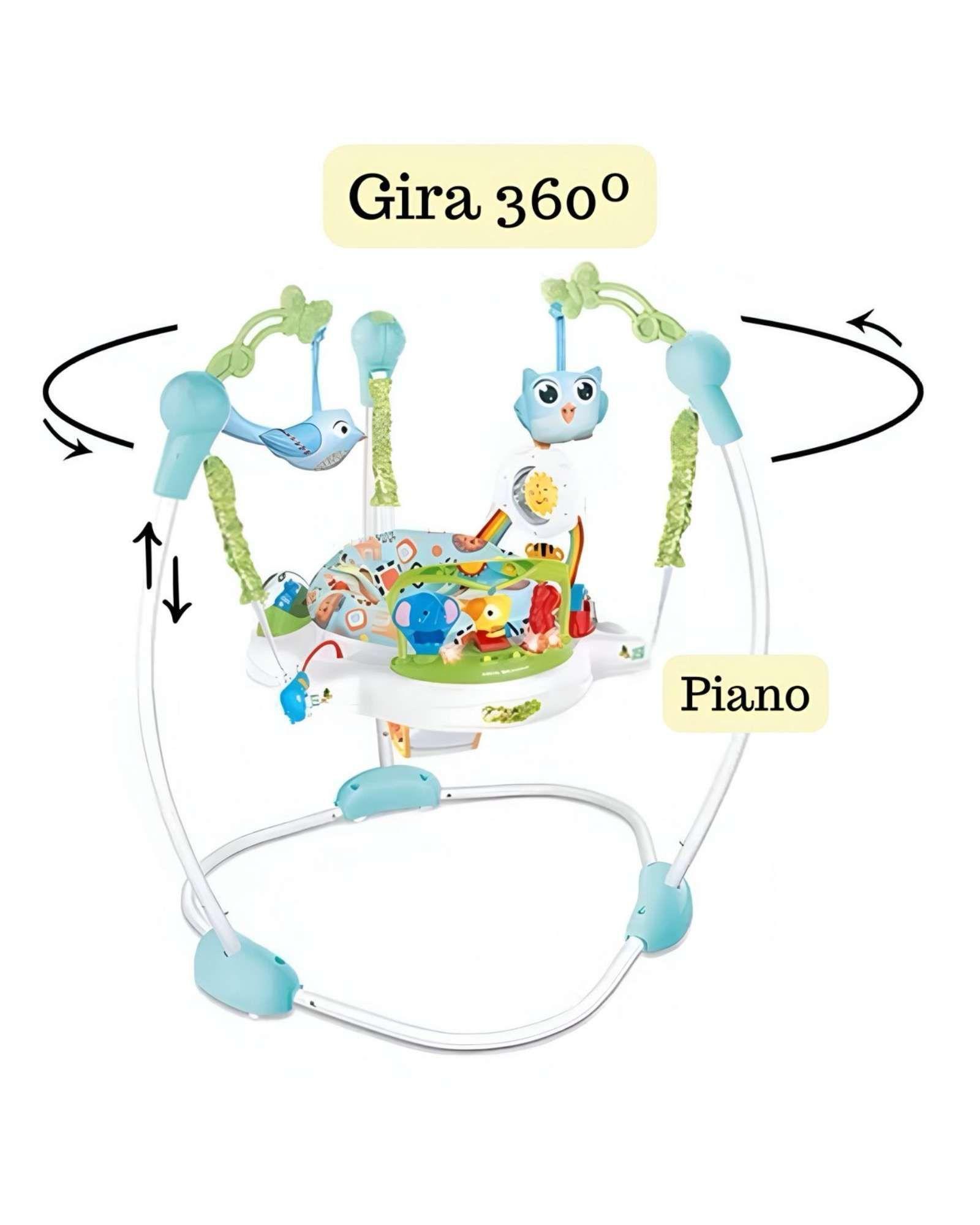 Baby Jumper – Diversión y Desarrollo para tu Bebé azul-2