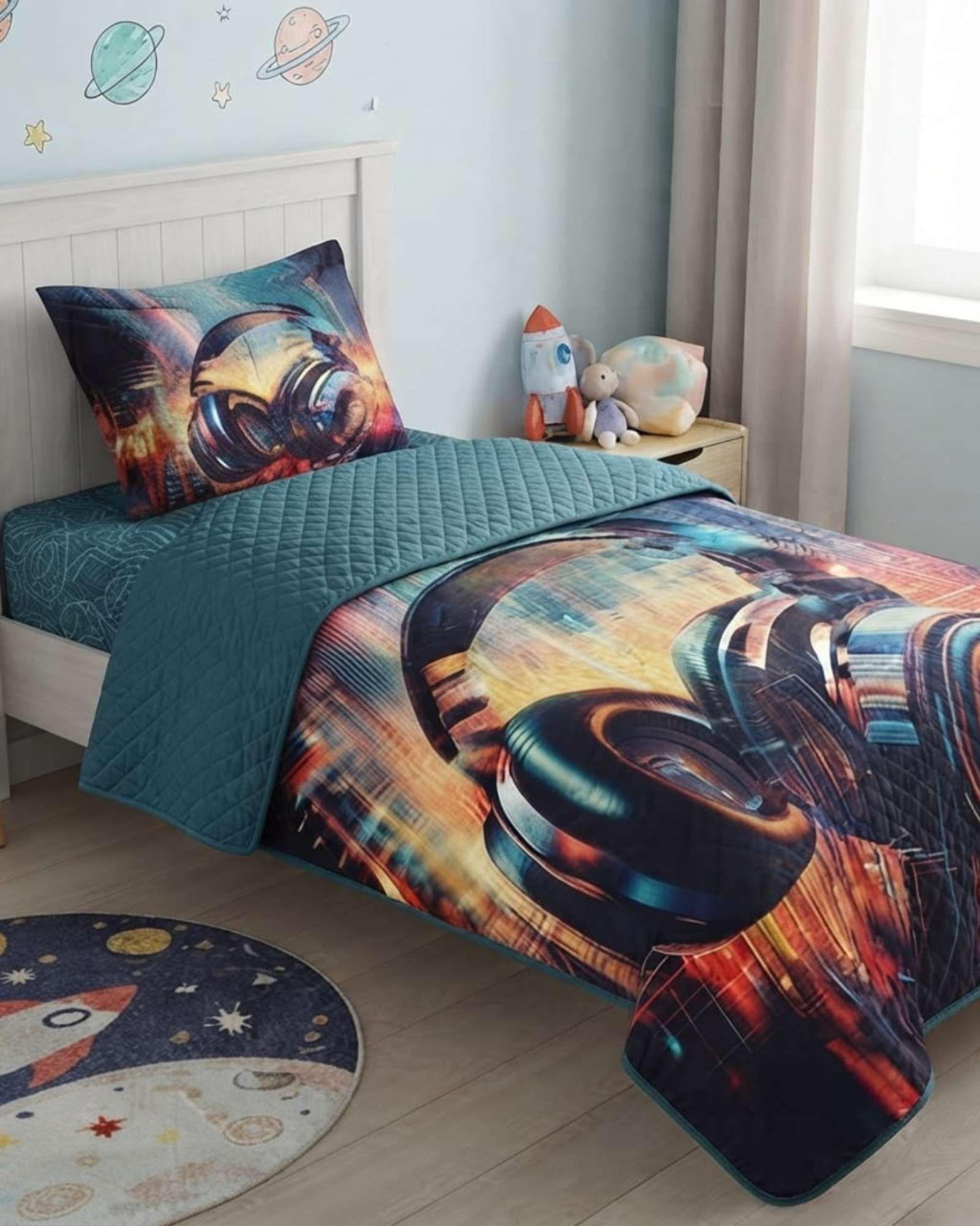 Cubrecama Quilt Infantil de Verano Plaza y Media TF 06-2