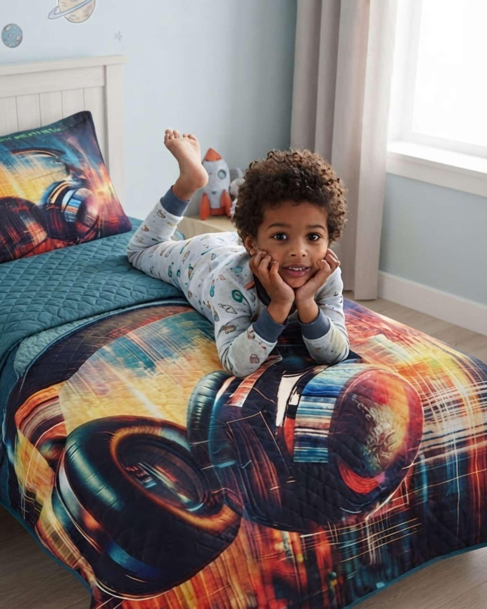 Cubrecama Quilt Infantil de Verano Plaza y Media TF 06-4