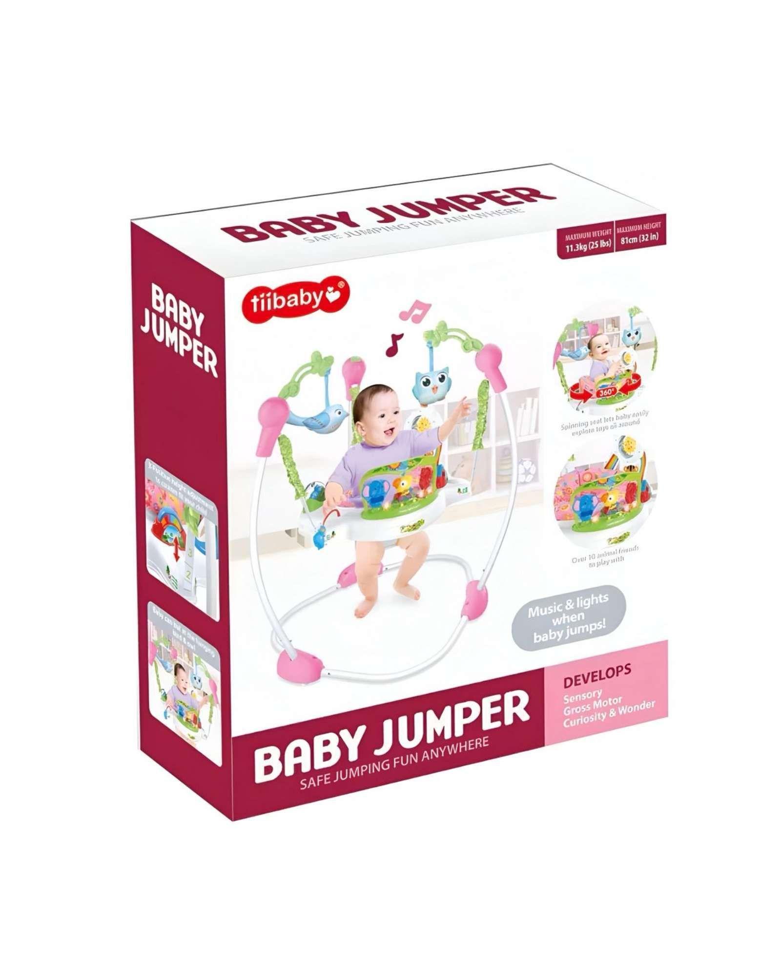 Baby Jumper – Diversión y Desarrollo para tu Bebé rosa-2