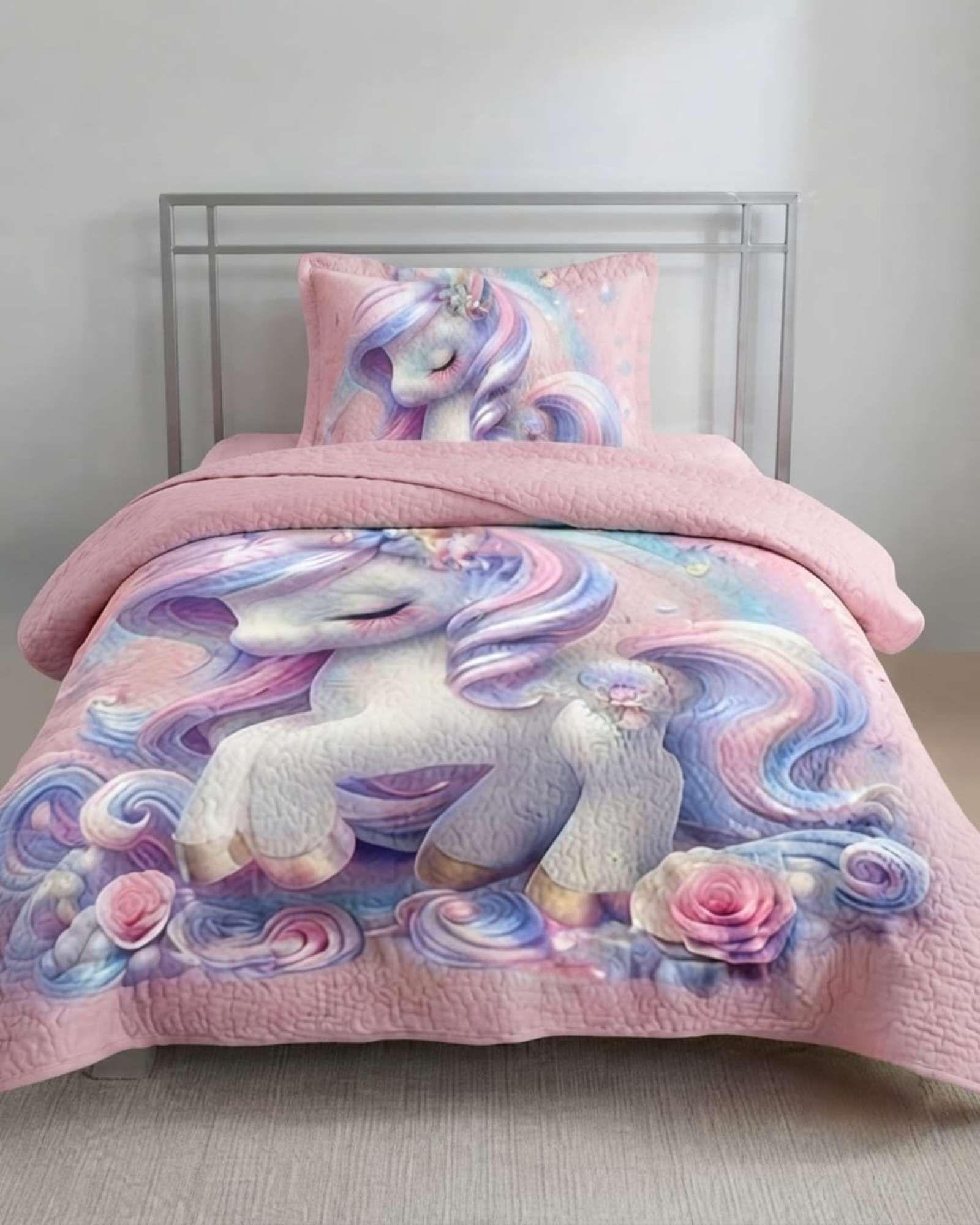 Cubrecama Quilt Infantil de Verano Plaza y Media TF 11-1