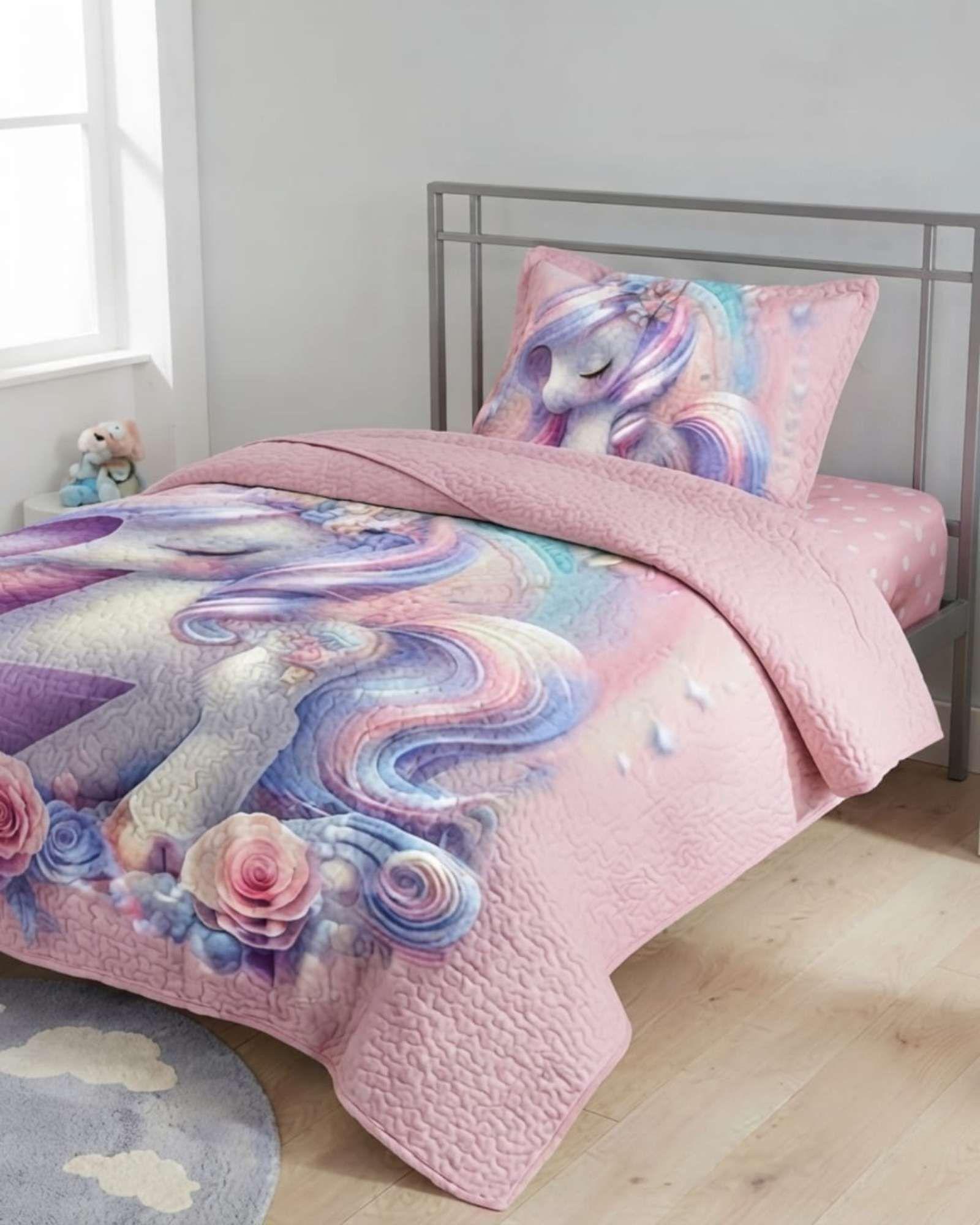 Cubrecama Quilt Infantil de Verano Plaza y Media TF 11-2
