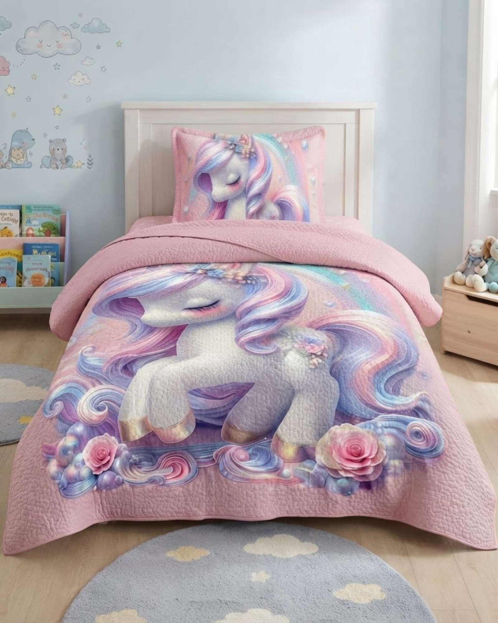 Cubrecama Quilt Infantil de Verano Plaza y Media TF 11-5