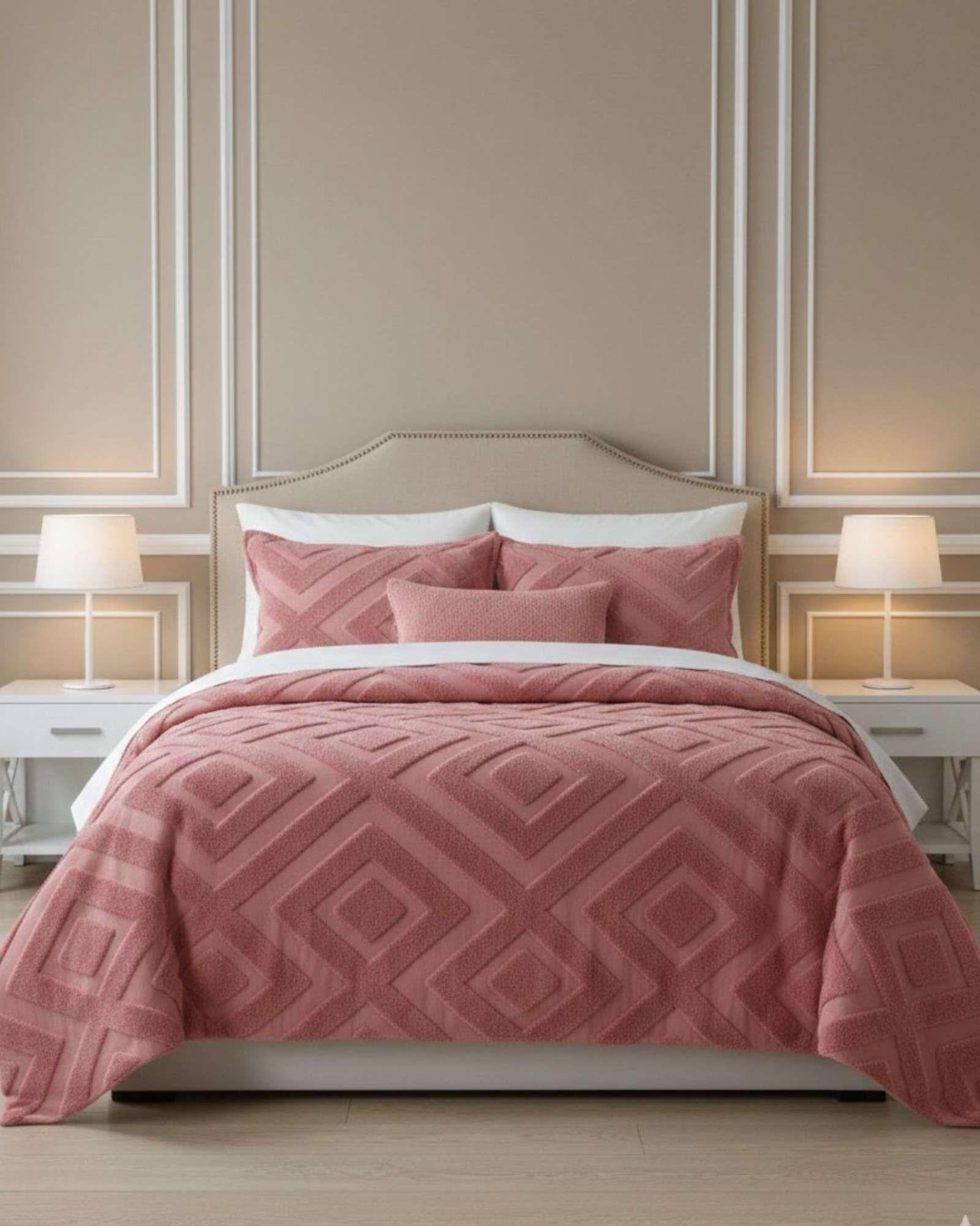 Cubrecama Chiporro Diseño Geometrico  King-2