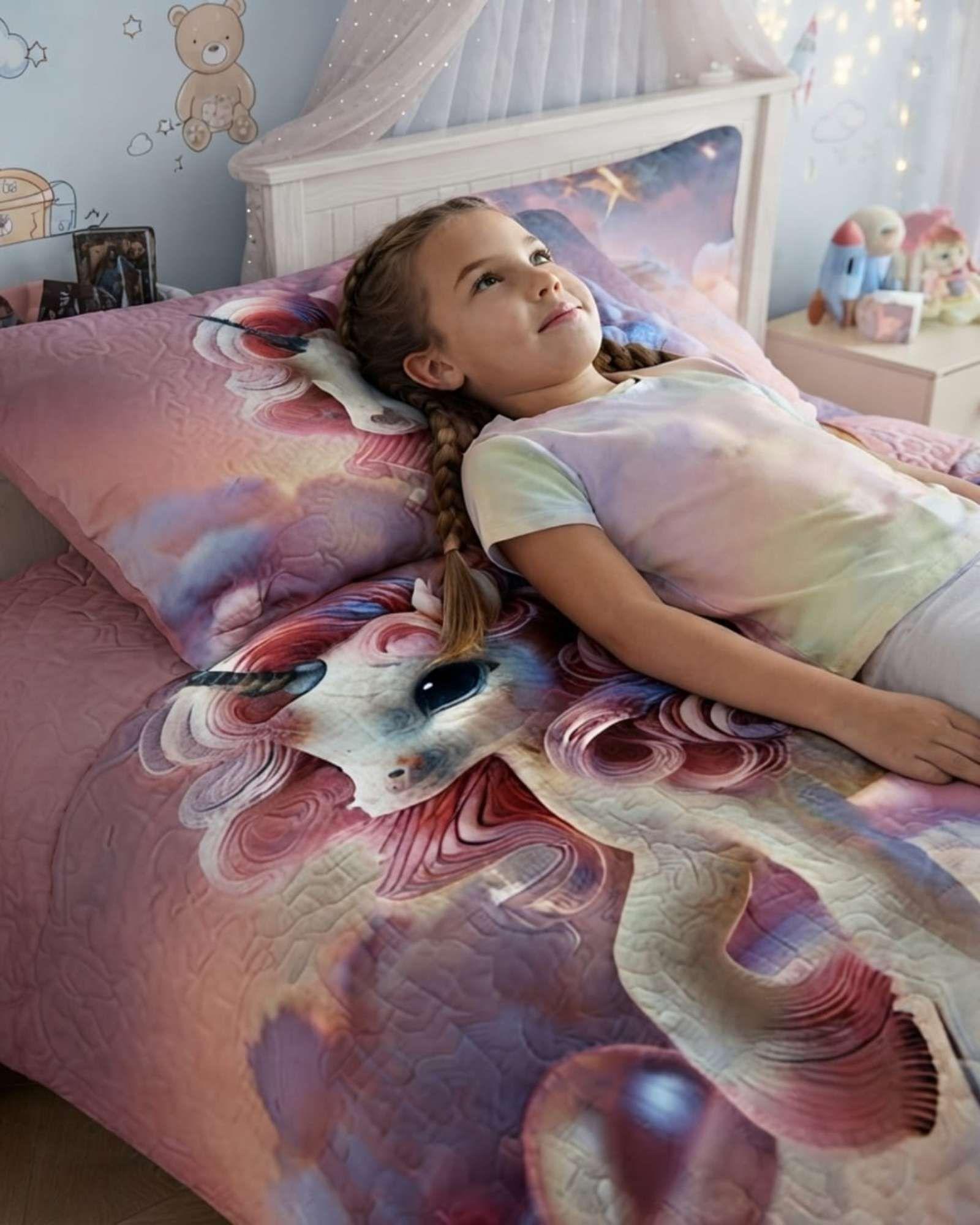 Cubrecama Quilt Infantil de Verano Plaza y Media TF 02-3