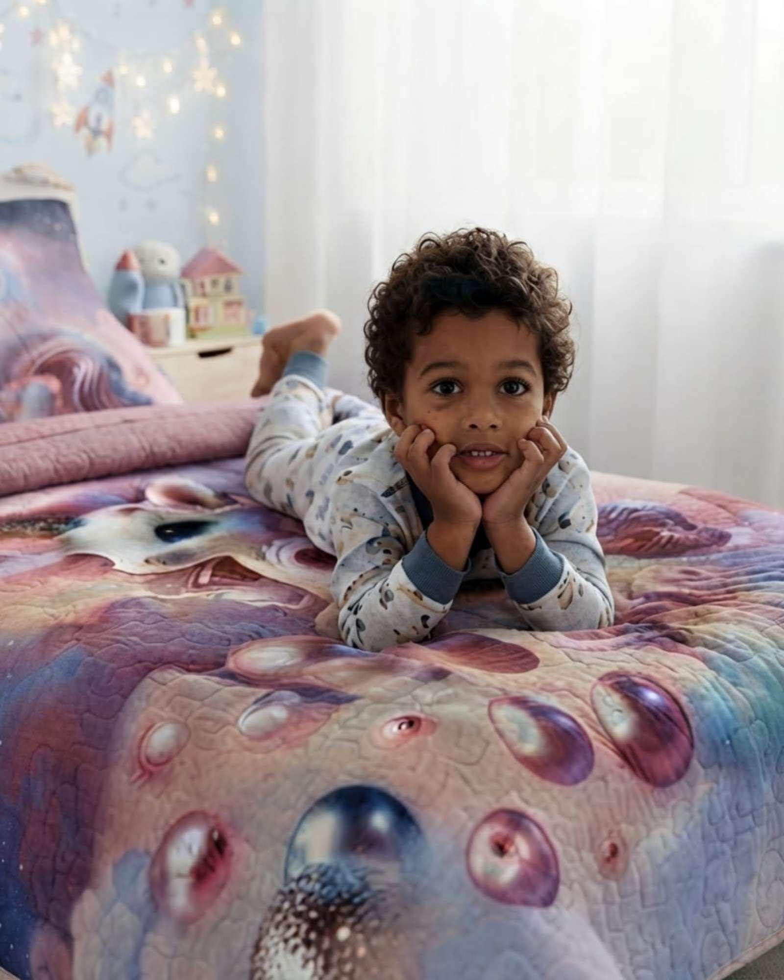 Cubrecama Quilt Infantil de Verano Plaza y Media TF 02-4
