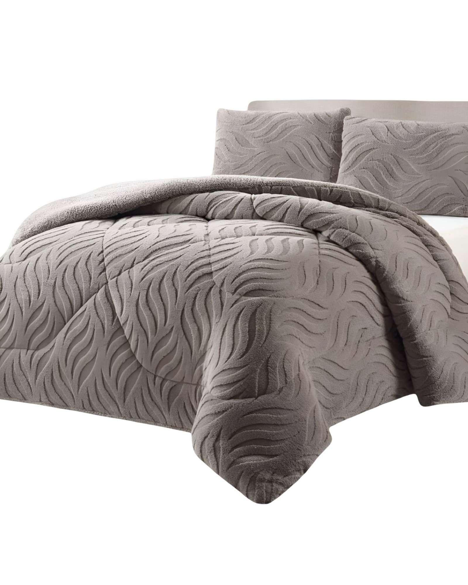 COBERTOR ELEGANTE DE INVIERNO CON CHIPORRO KING20-0