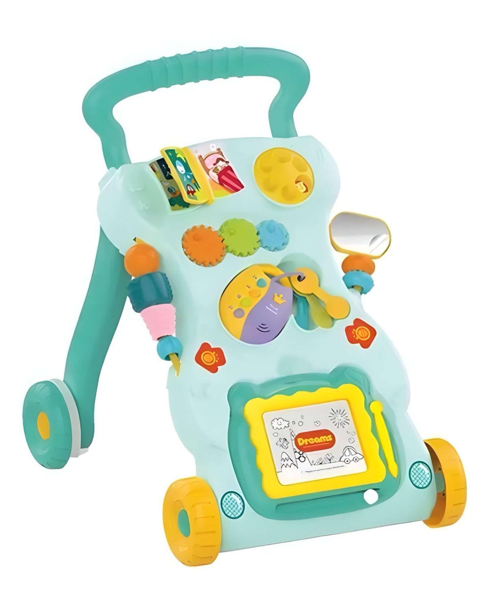 ANDADOR CORREPASILLO MUSICAL INFANTIL EDUCATIVO PARA BEBÉS VERDE-0