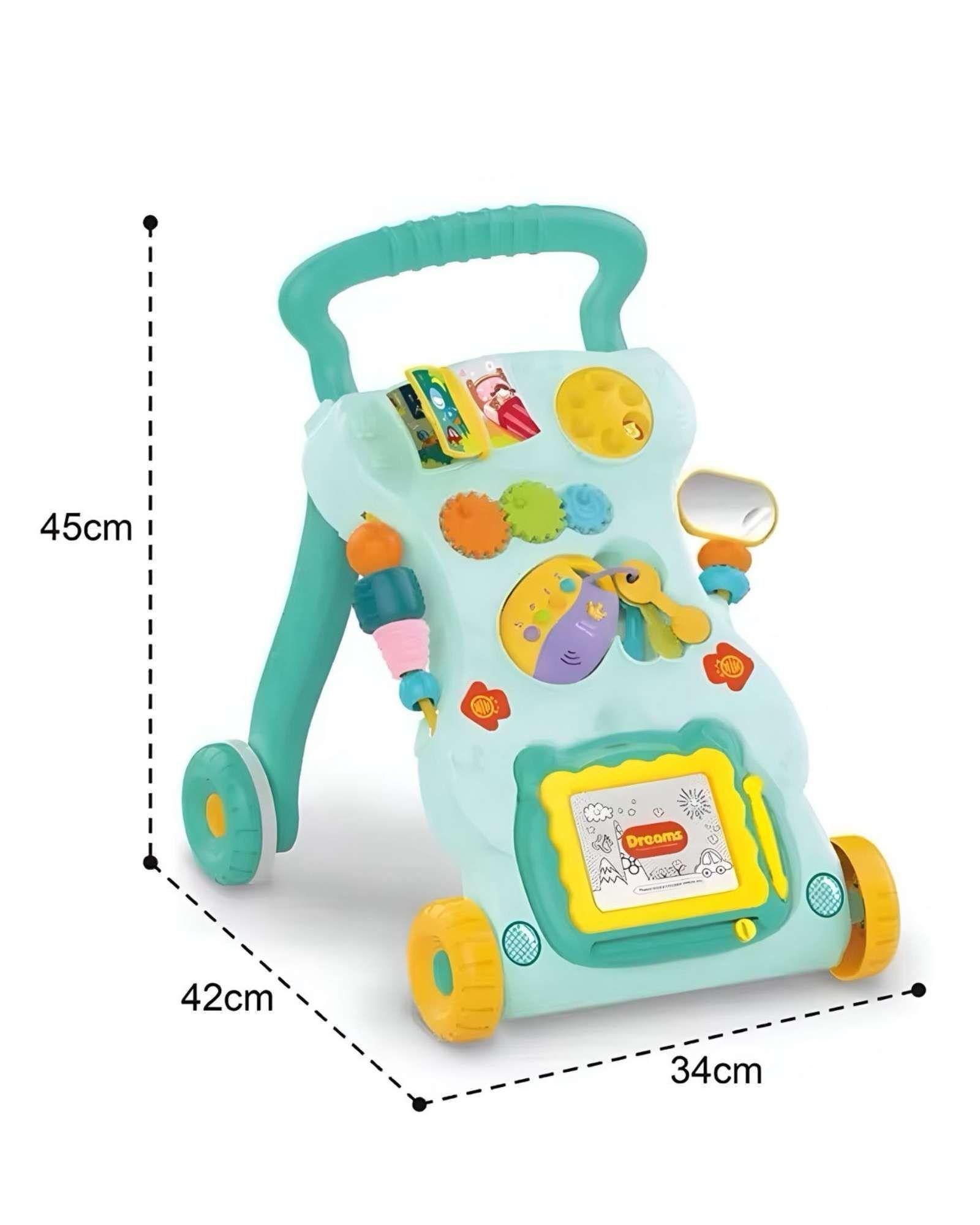 ANDADOR CORREPASILLO MUSICAL INFANTIL EDUCATIVO PARA BEBÉS VERDE-4