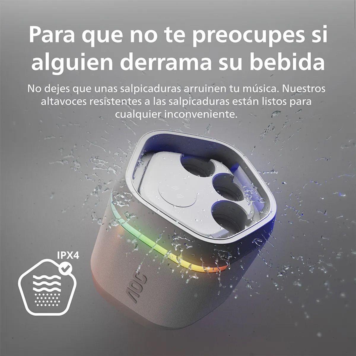 Parlante AOC AX700W-10 Bluetooth 80W con Karaoke y Luces LED-3